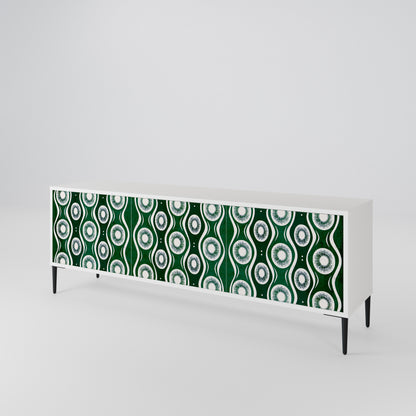 GREEN EYES Mueble de TV de 3 Puertas