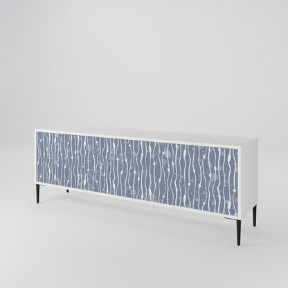 GRAPHITE RAIN Mueble de TV de 3 Puertas