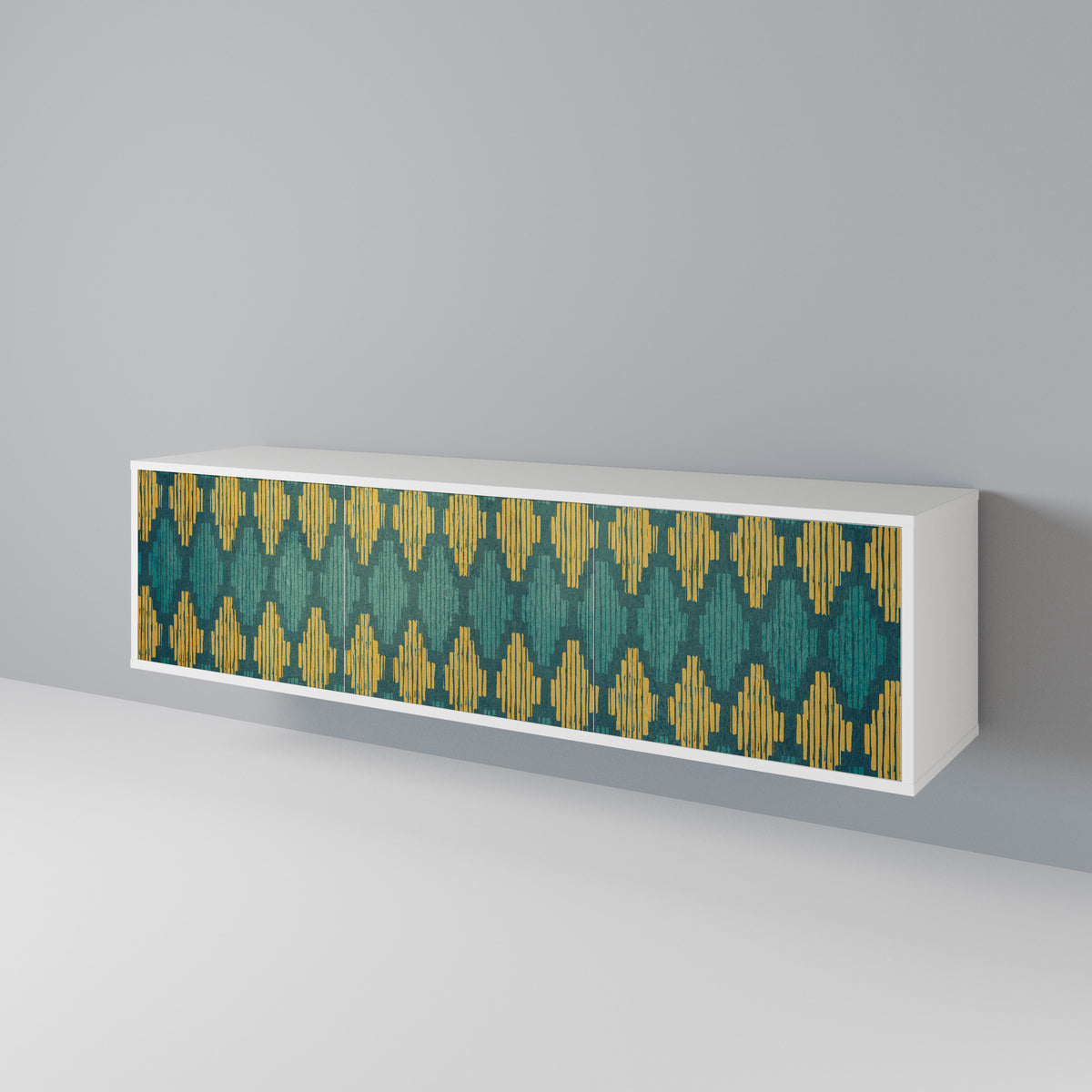 POLYGONS Mueble de TV de 3 Puertas