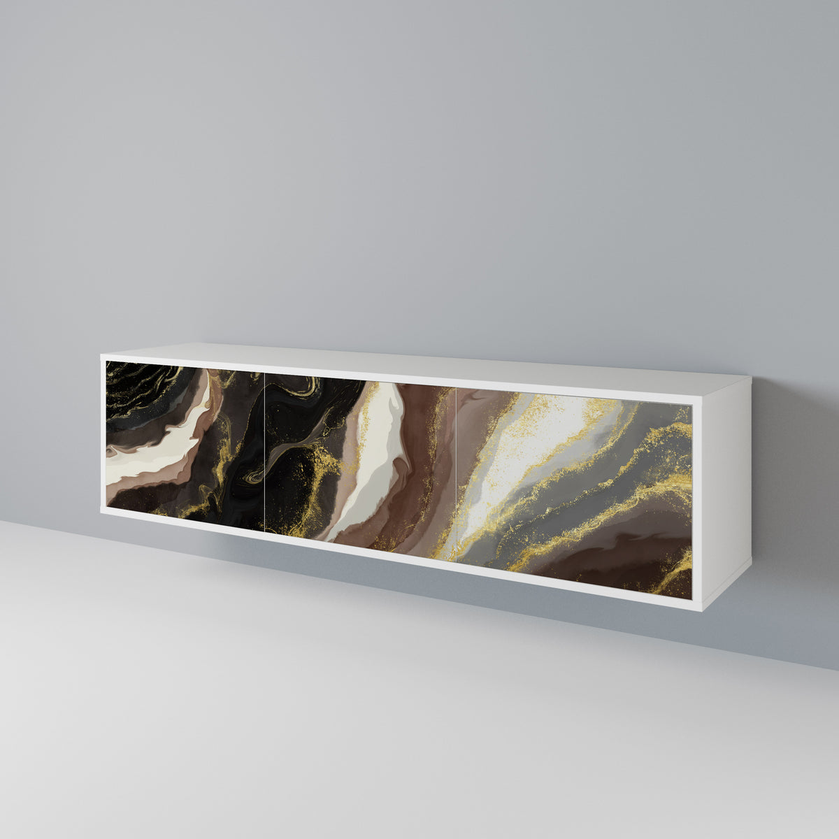 GOLD DUST Mueble de TV de 3 Puertas
