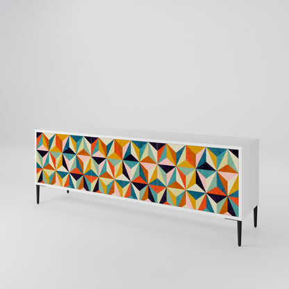 TESSELATE TREASURES Mueble de TV de 3 Puertas