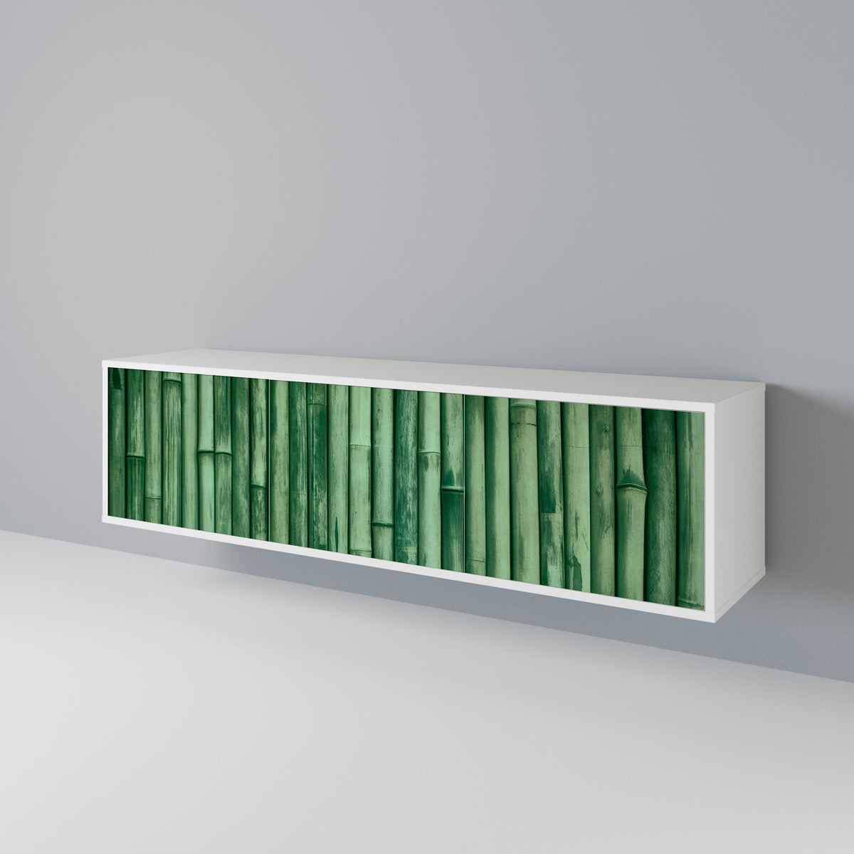 NATURAL GREEN Mueble de TV de 3 Puertas