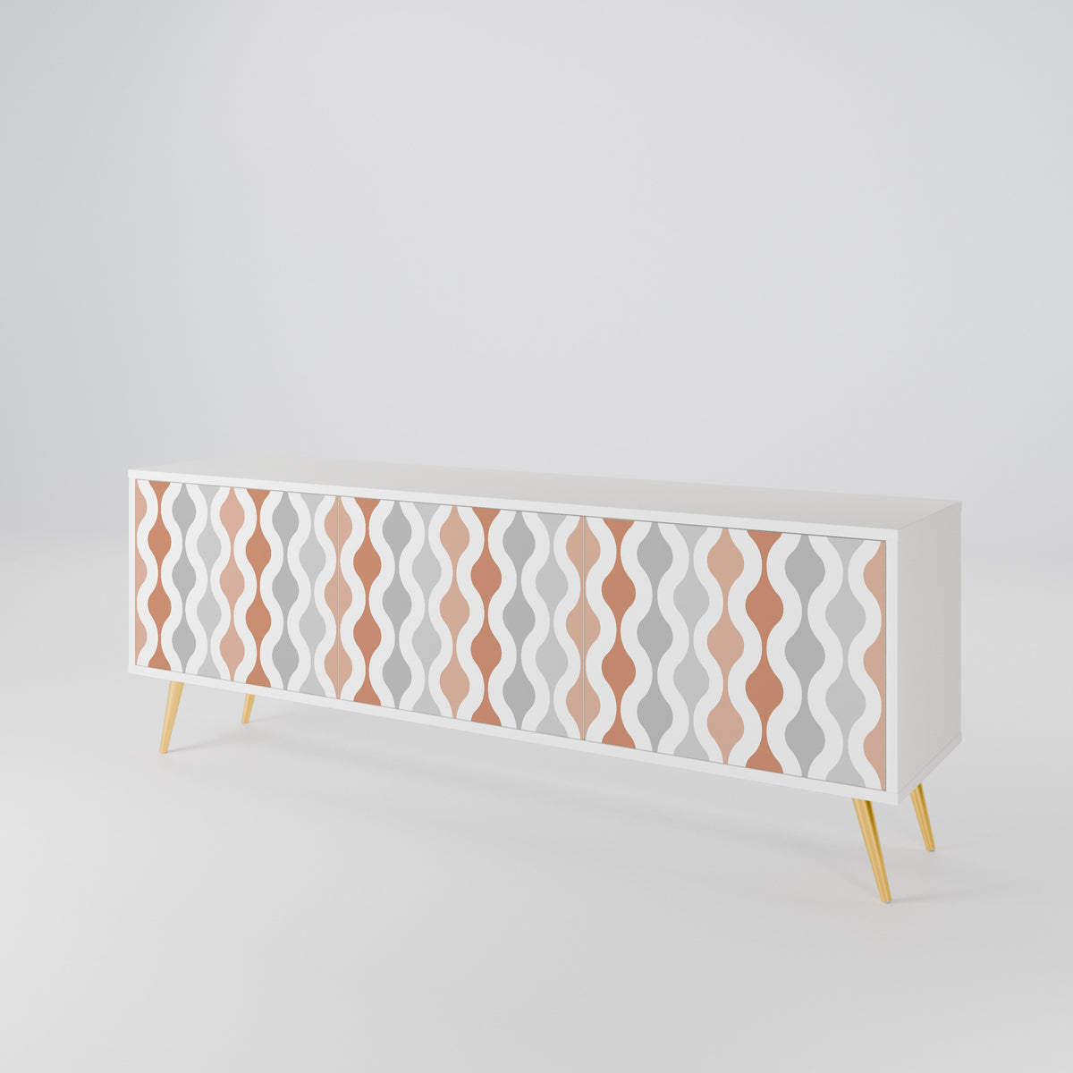 HAZY NOSTALGIA Mueble de TV de 3 Puertas