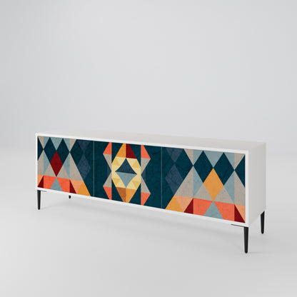 CRACKED ILLUSION Mueble de TV de 3 Puertas