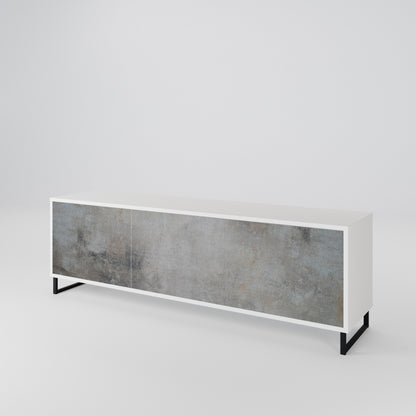 CONCRETE WALL Mueble de TV de 3 Puertas