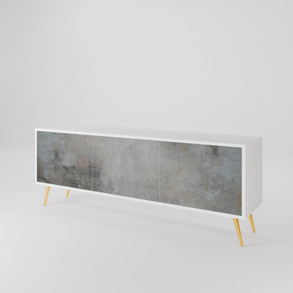 CONCRETE WALL Mueble de TV de 3 Puertas