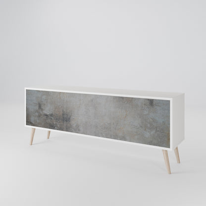 CONCRETE WALL Mueble de TV de 3 Puertas