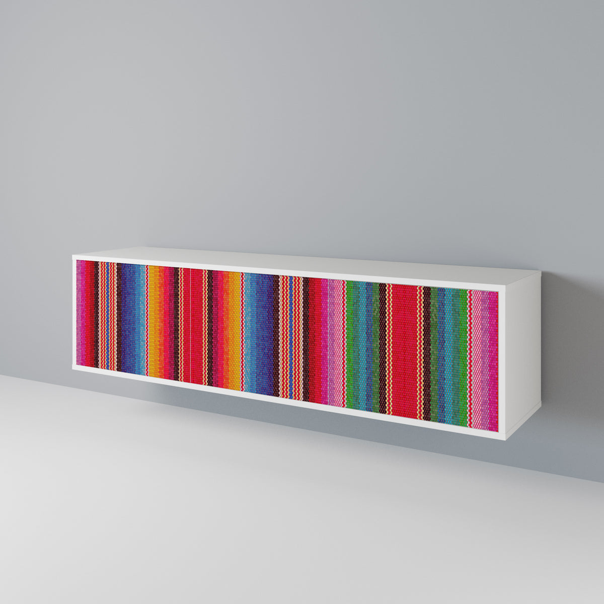 ETHNIC MEXICAN Mueble de TV de 3 Puertas