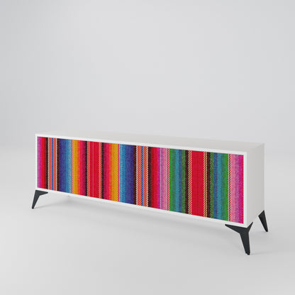 ETHNIC MEXICAN Mueble de TV de 3 Puertas