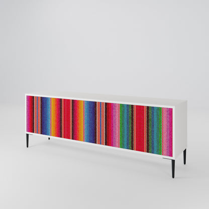 ETHNIC MEXICAN Mueble de TV de 3 Puertas