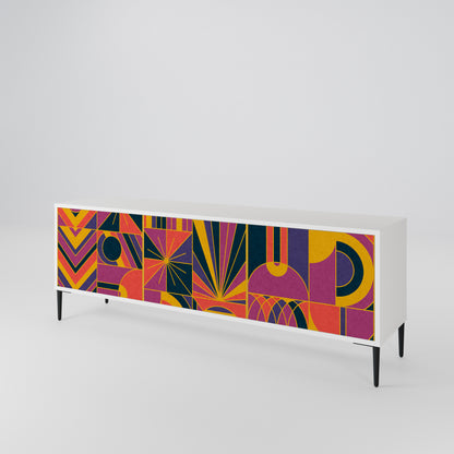 ELECTRIC PATTERNS Mueble de TV de 3 Puertas