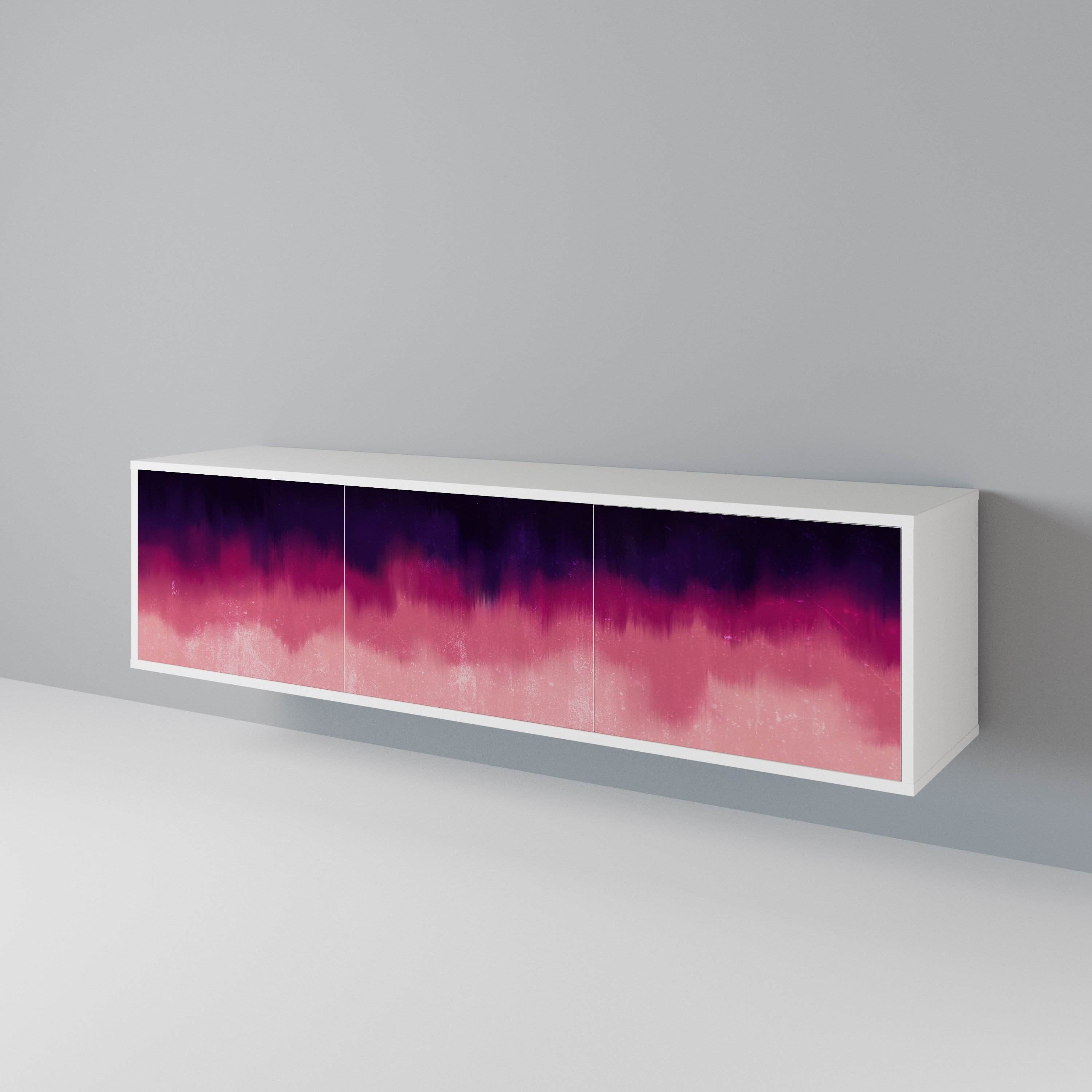 AURORA BOREALIS Mueble de TV de 3 Puertas