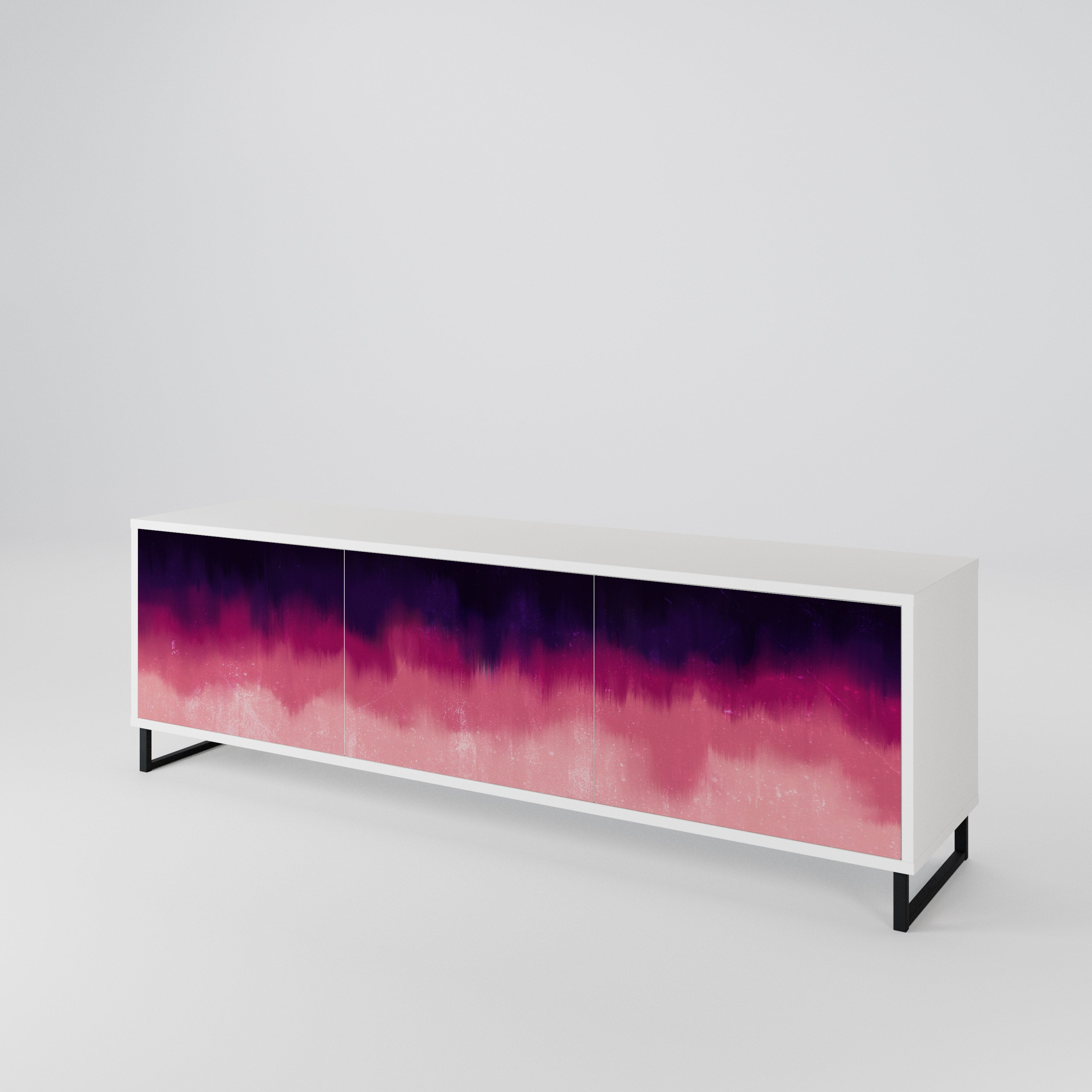 AURORA BOREALIS Mueble de TV de 3 Puertas