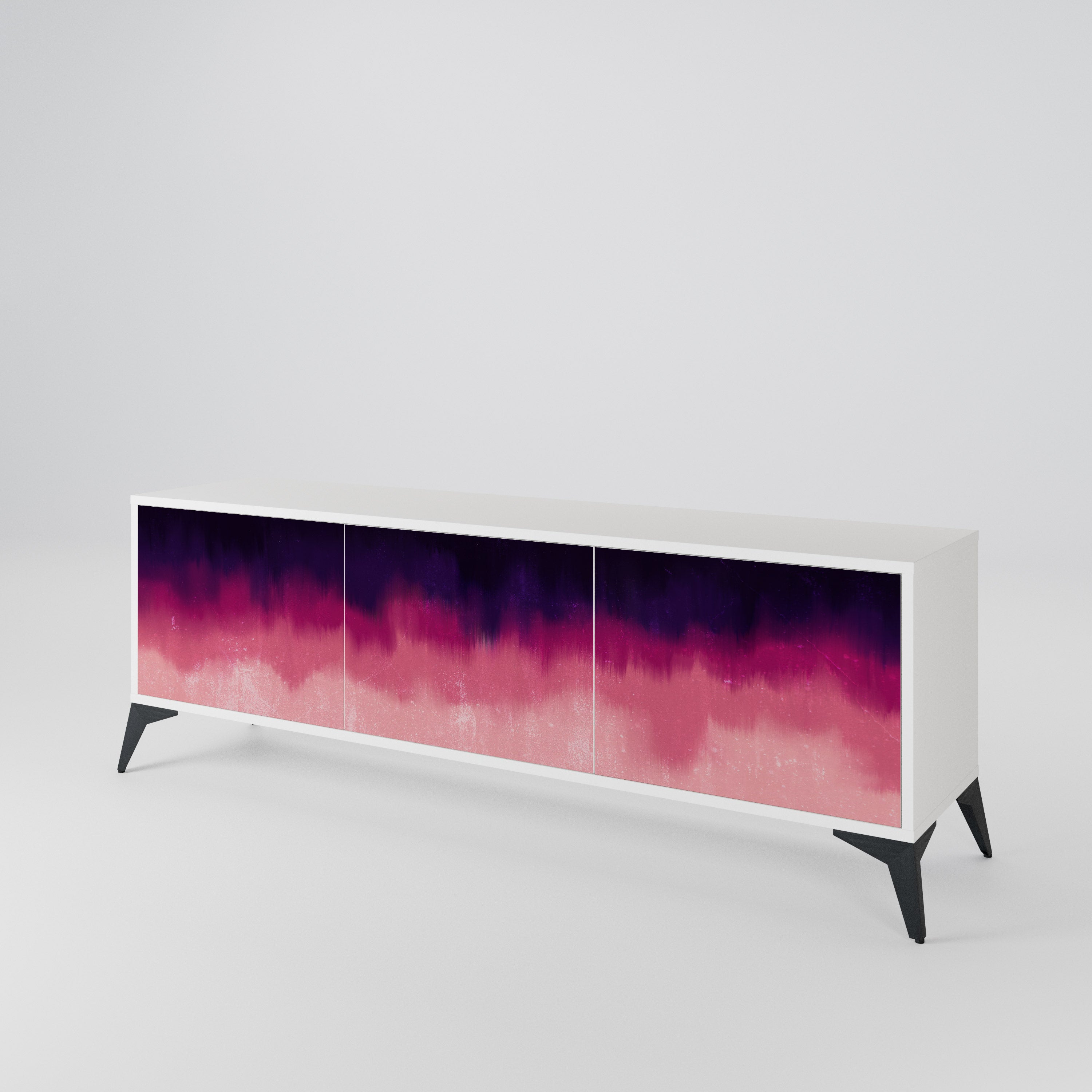 AURORA BOREALIS Mueble de TV de 3 Puertas