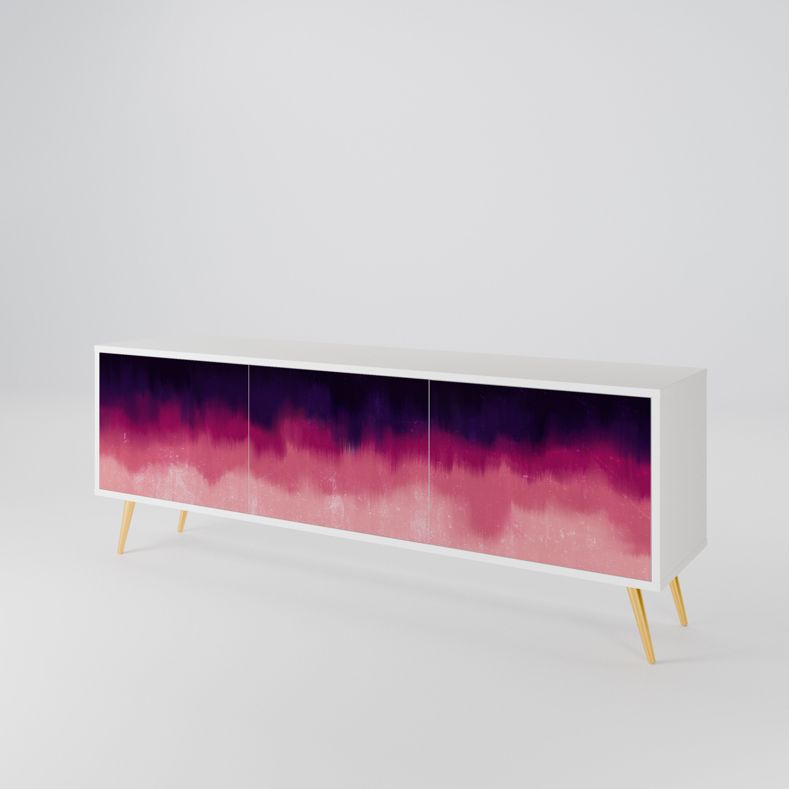 AURORA BOREALIS Mueble de TV de 3 Puertas