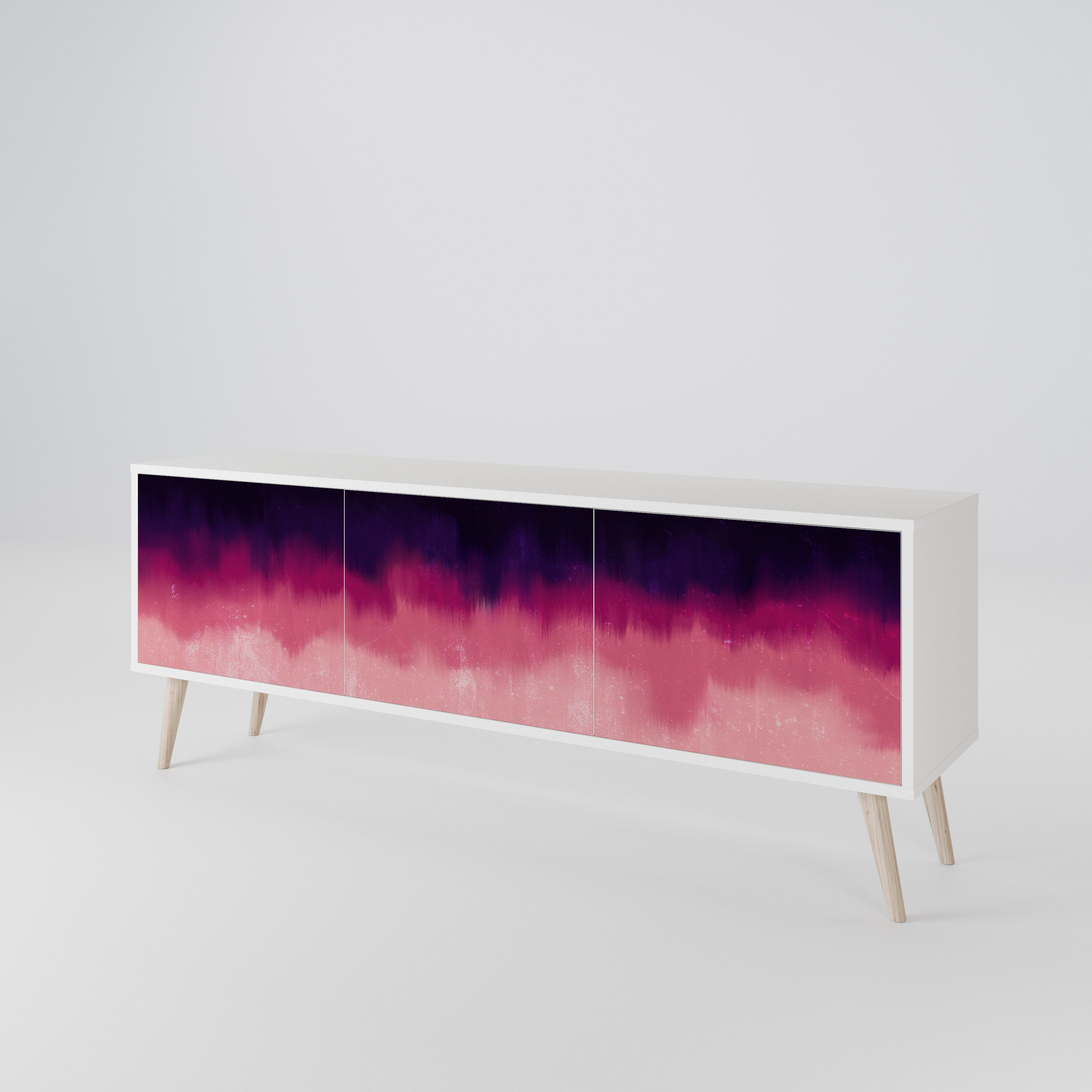 AURORA BOREALIS Mueble de TV de 3 Puertas
