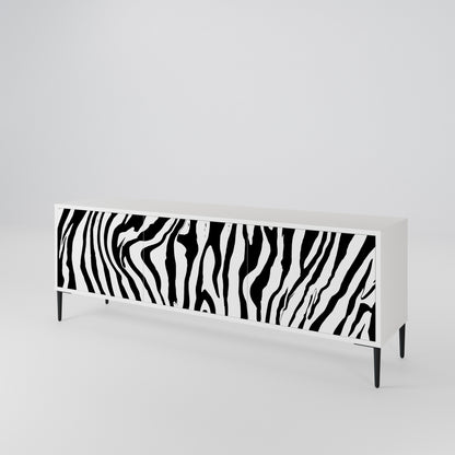SPLENDID ZEBRA Mueble de TV de 3 Puertas