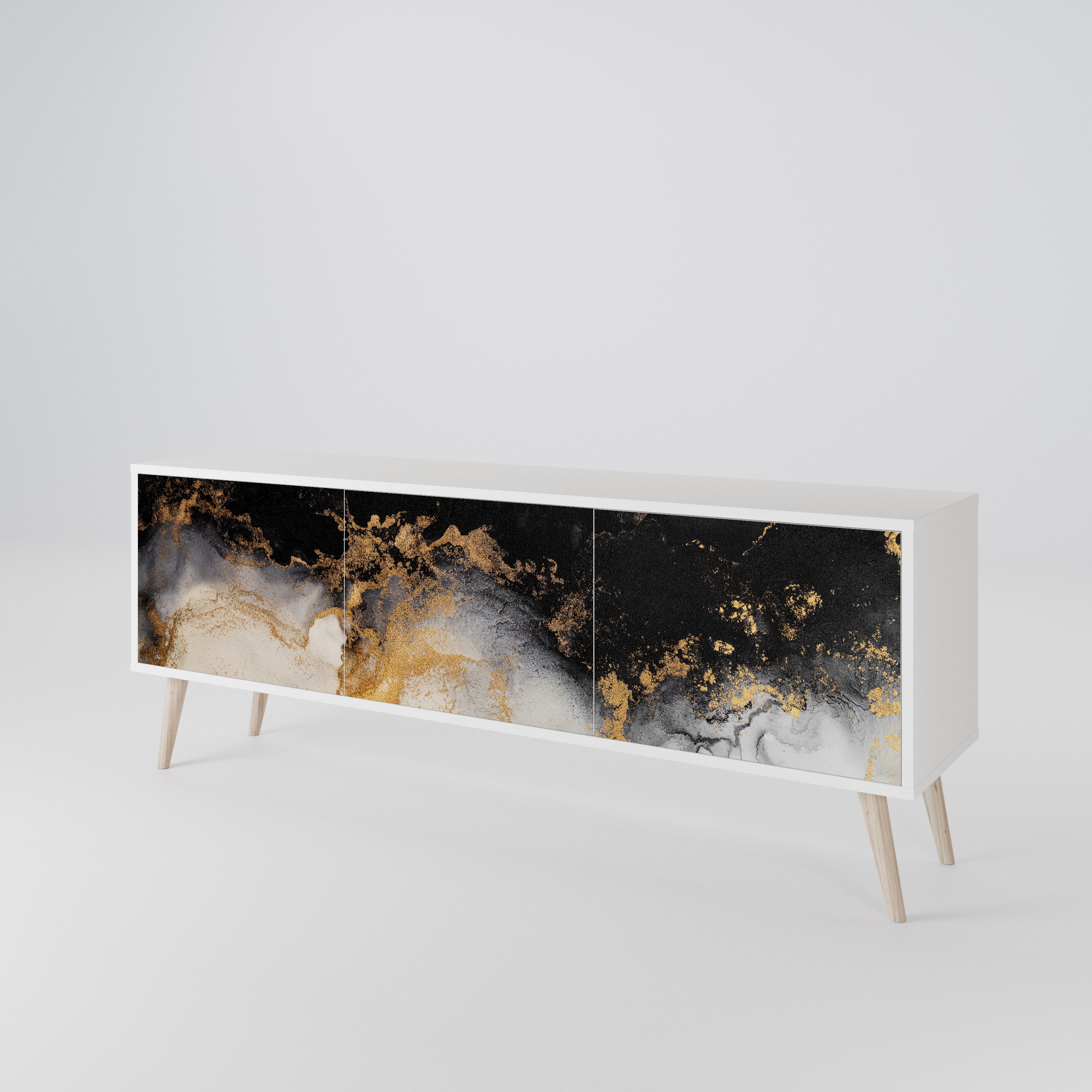 MARBLE OF TOMMORROW Mueble de TV de 3 Puertas