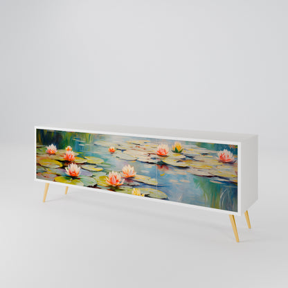 BLOOMING WATERS Mueble de TV de 3 Puertas