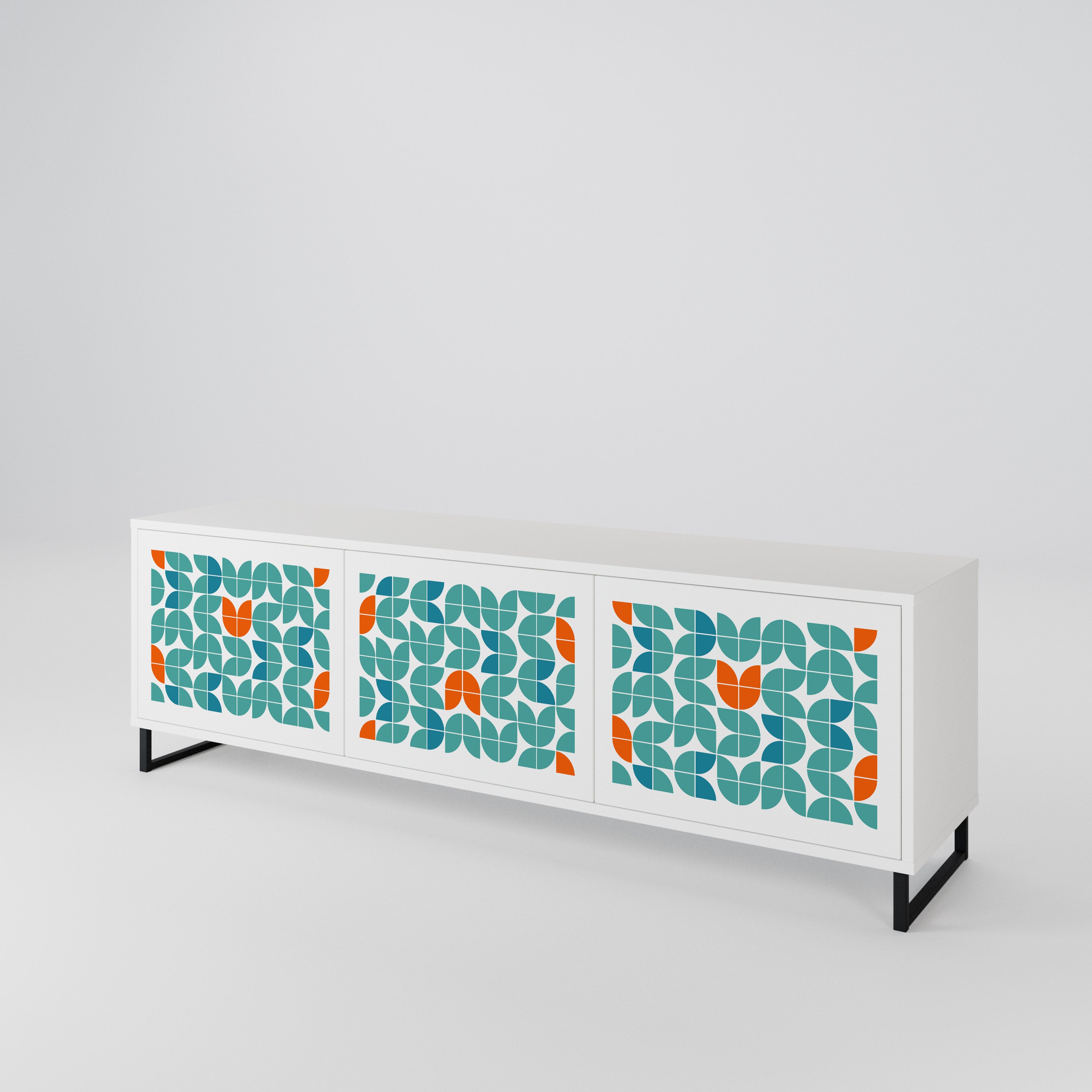 BE THE CHANGE Mueble de TV de 3 Puertas