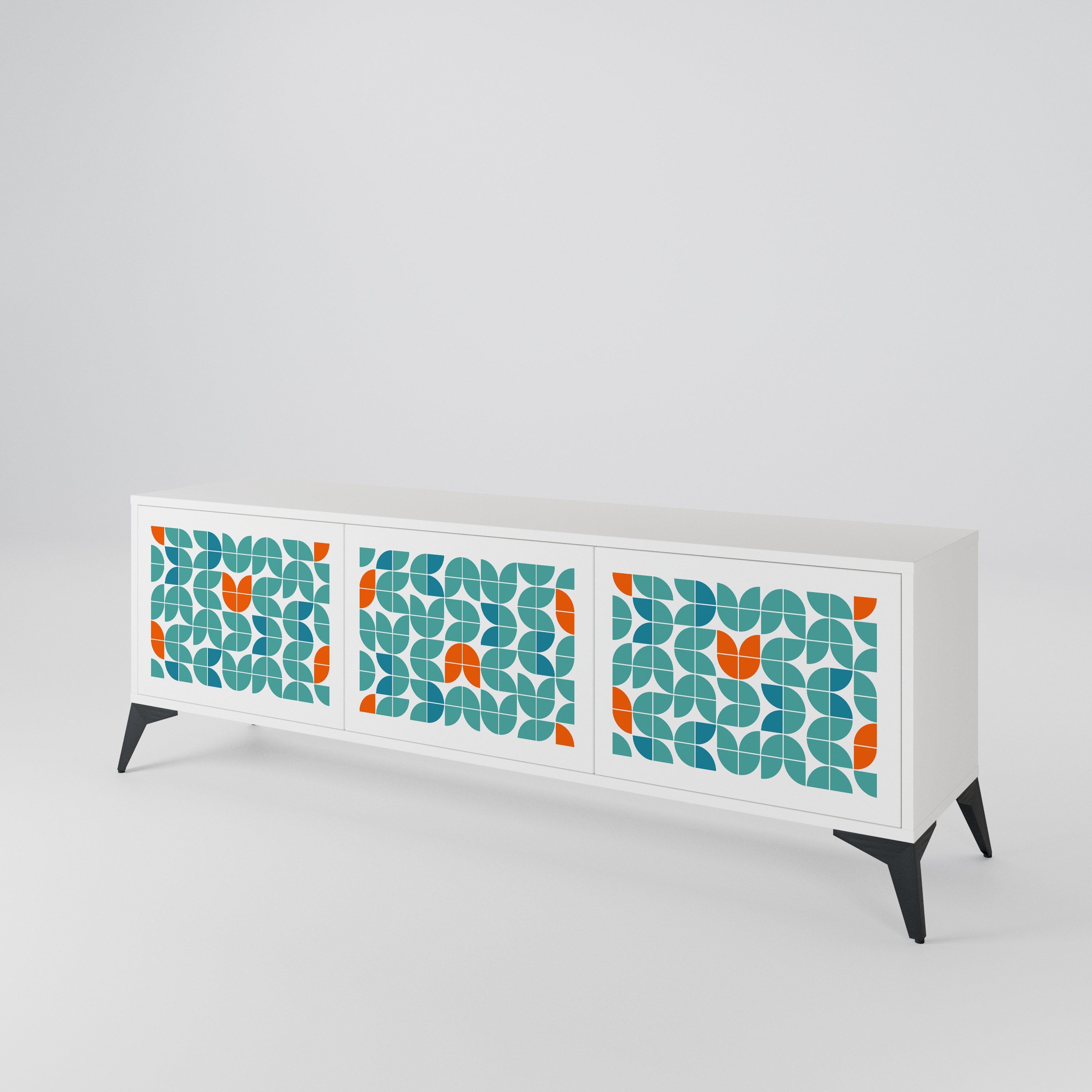 BE THE CHANGE Mueble de TV de 3 Puertas