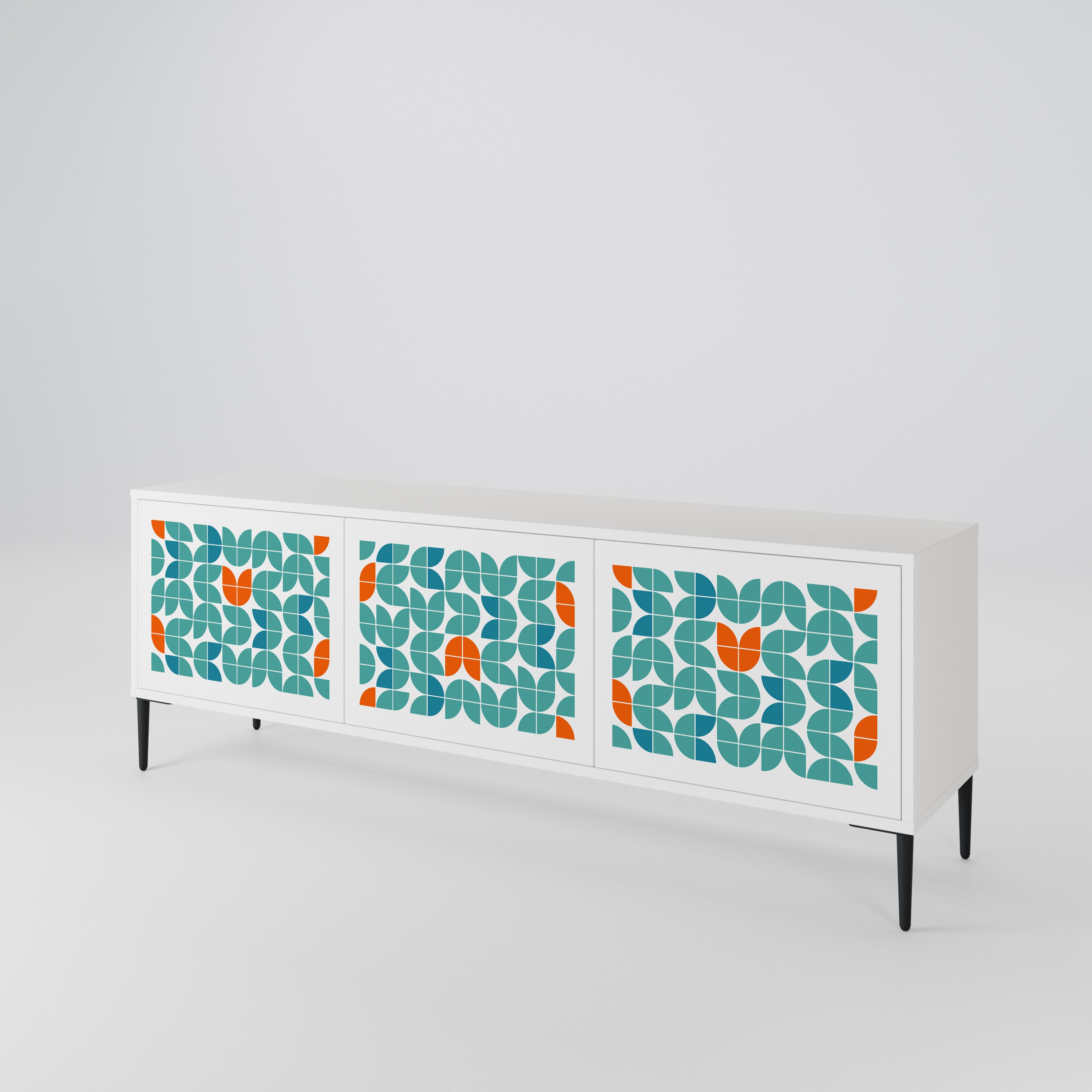 BE THE CHANGE Mueble de TV de 3 Puertas