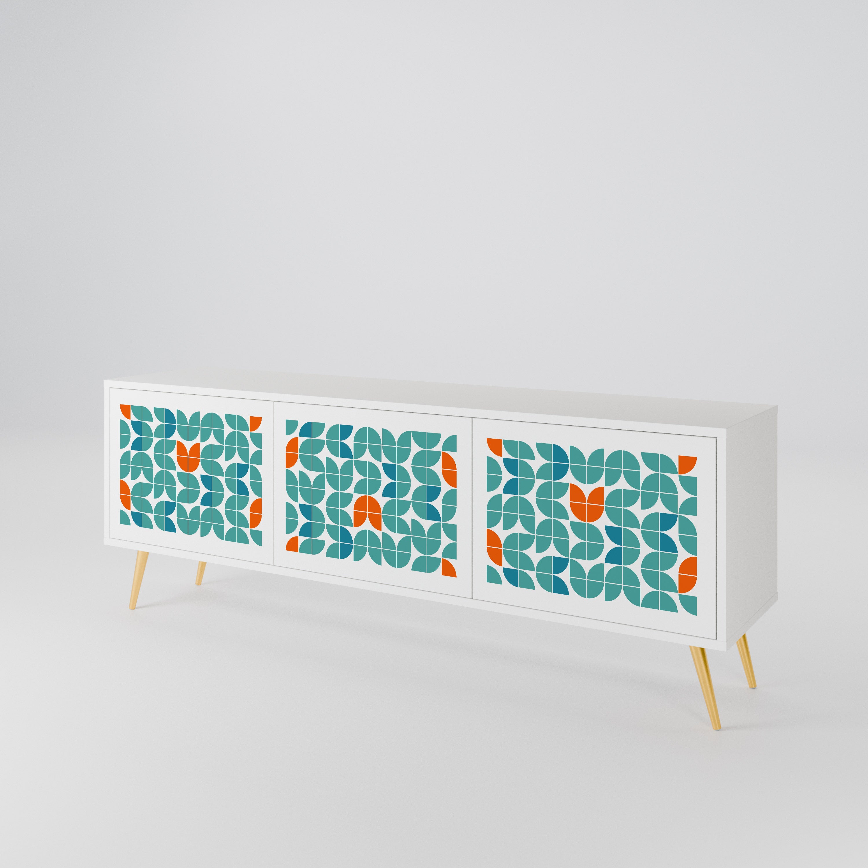 BE THE CHANGE Mueble de TV de 3 Puertas