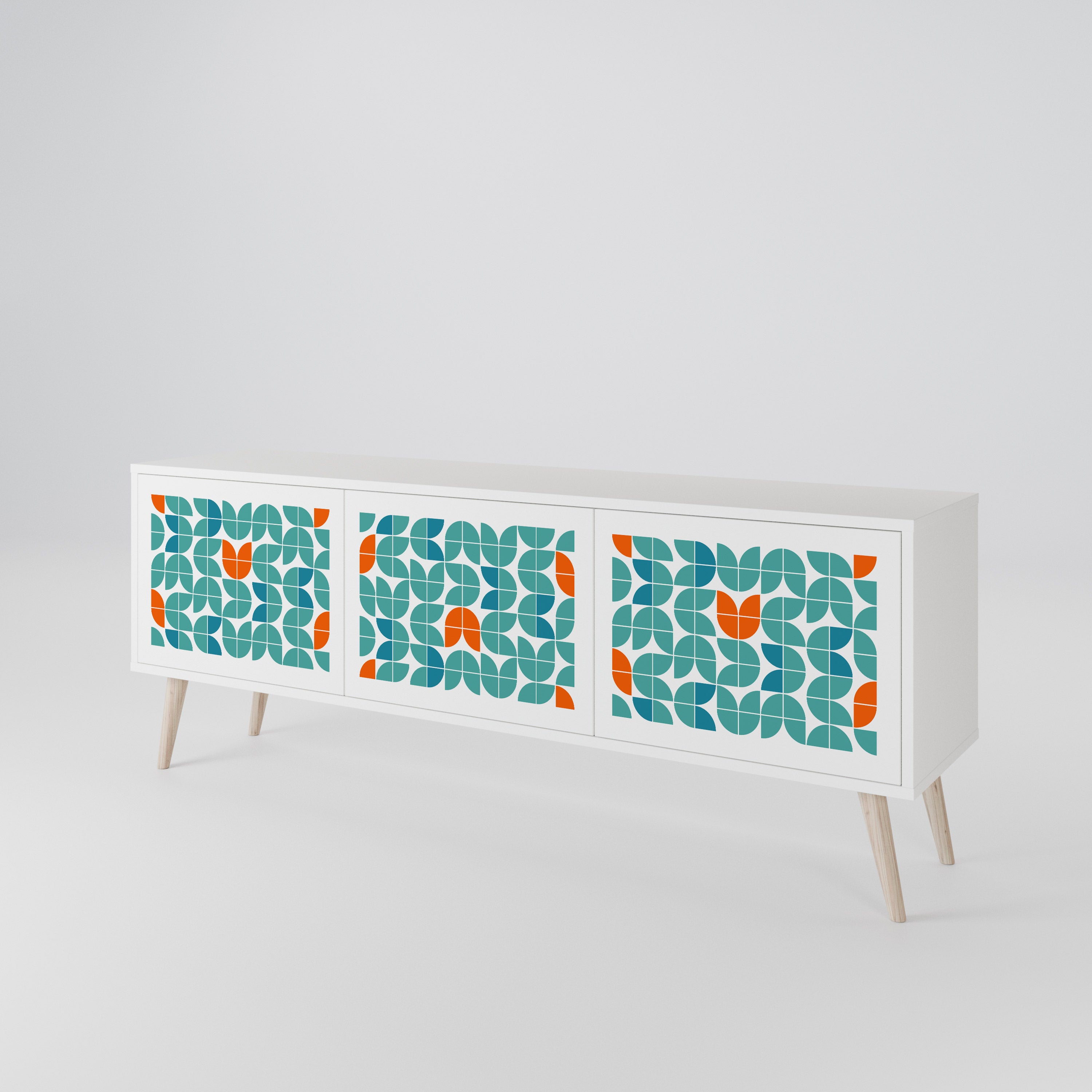 BE THE CHANGE Mueble de TV de 3 Puertas