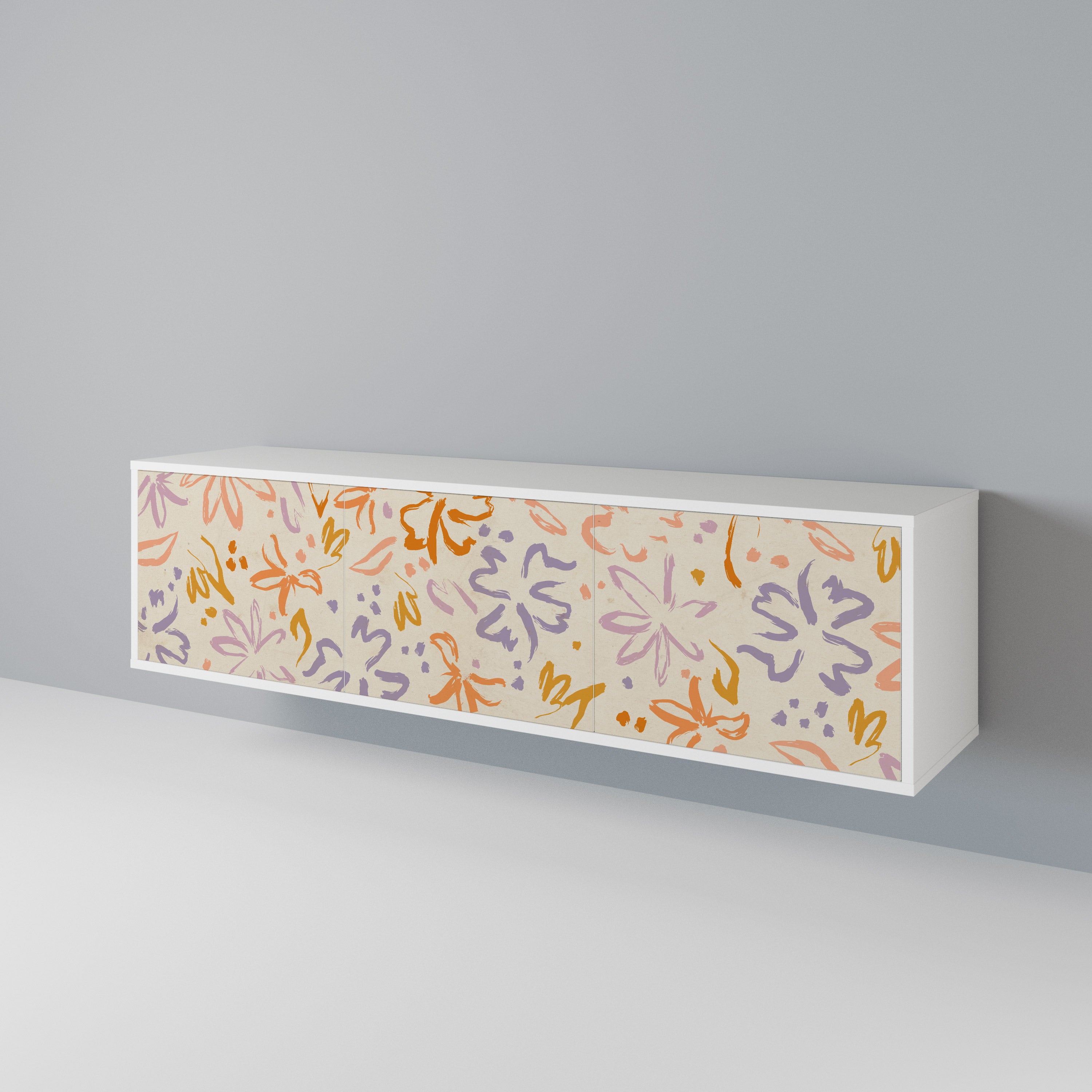 SPRING WHIMSY Mueble de TV de 3 Puertas