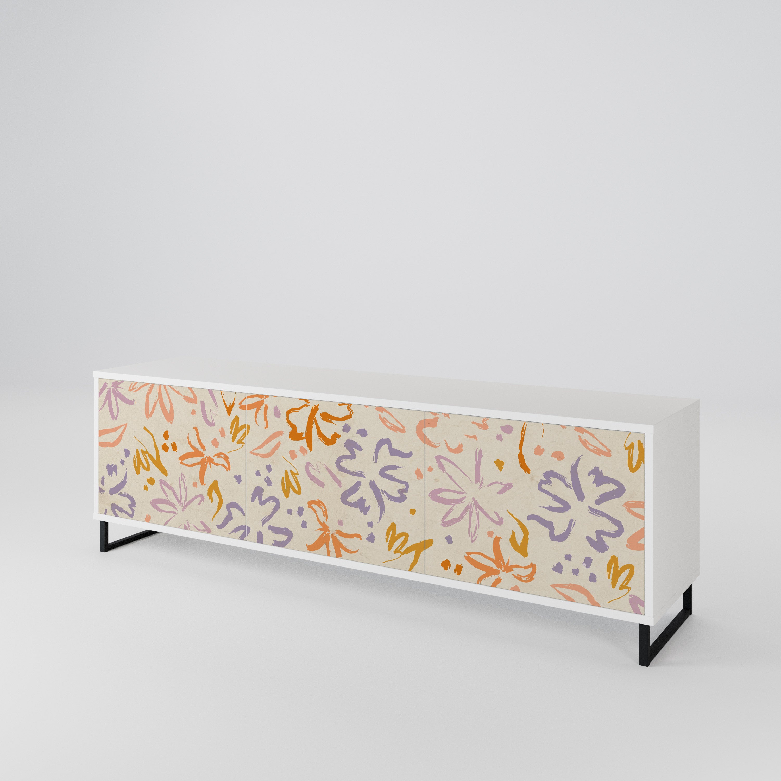 SPRING WHIMSY Mueble de TV de 3 Puertas