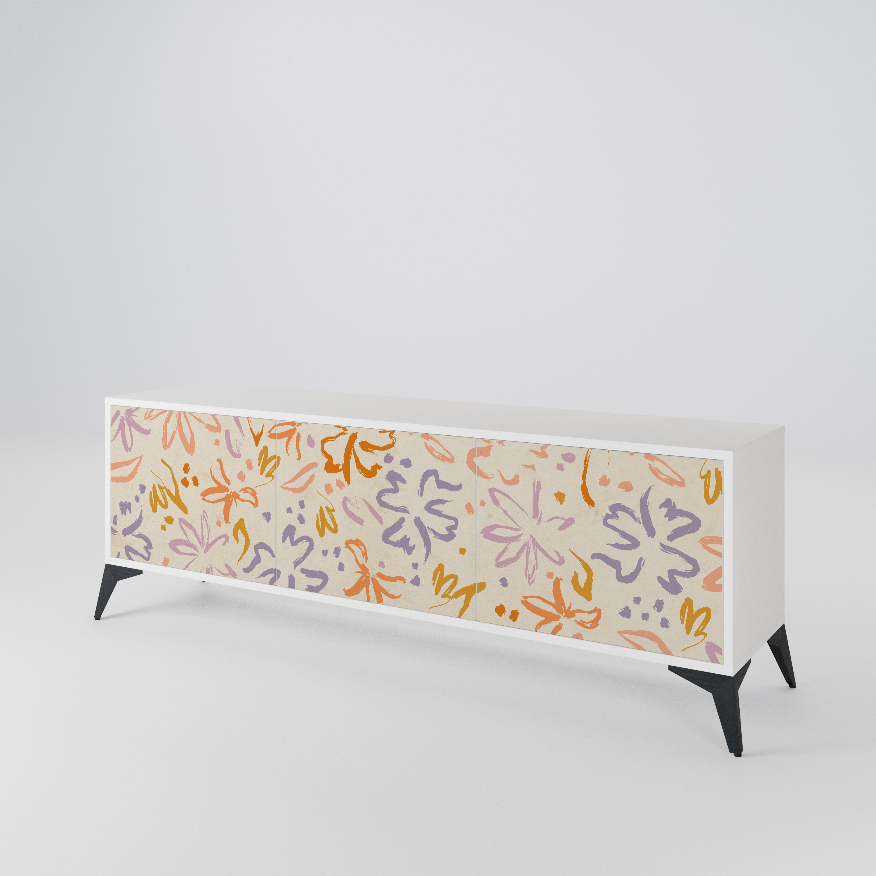 SPRING WHIMSY Mueble de TV de 3 Puertas