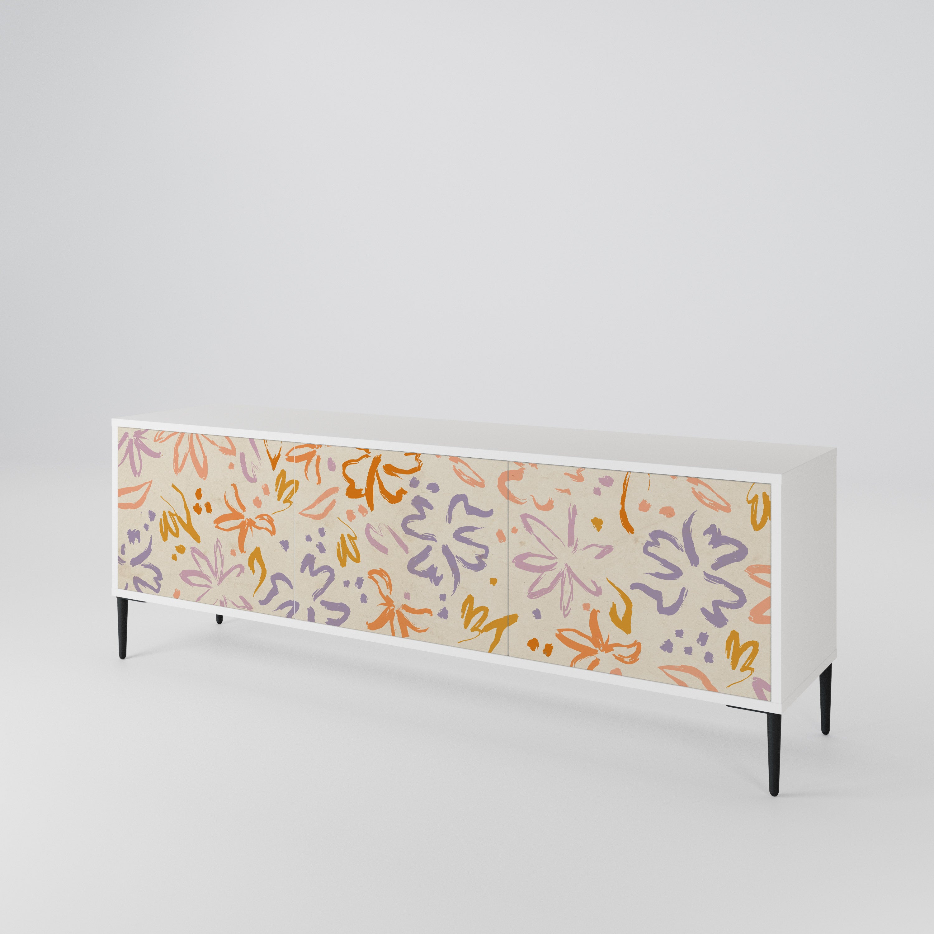 SPRING WHIMSY Mueble de TV de 3 Puertas