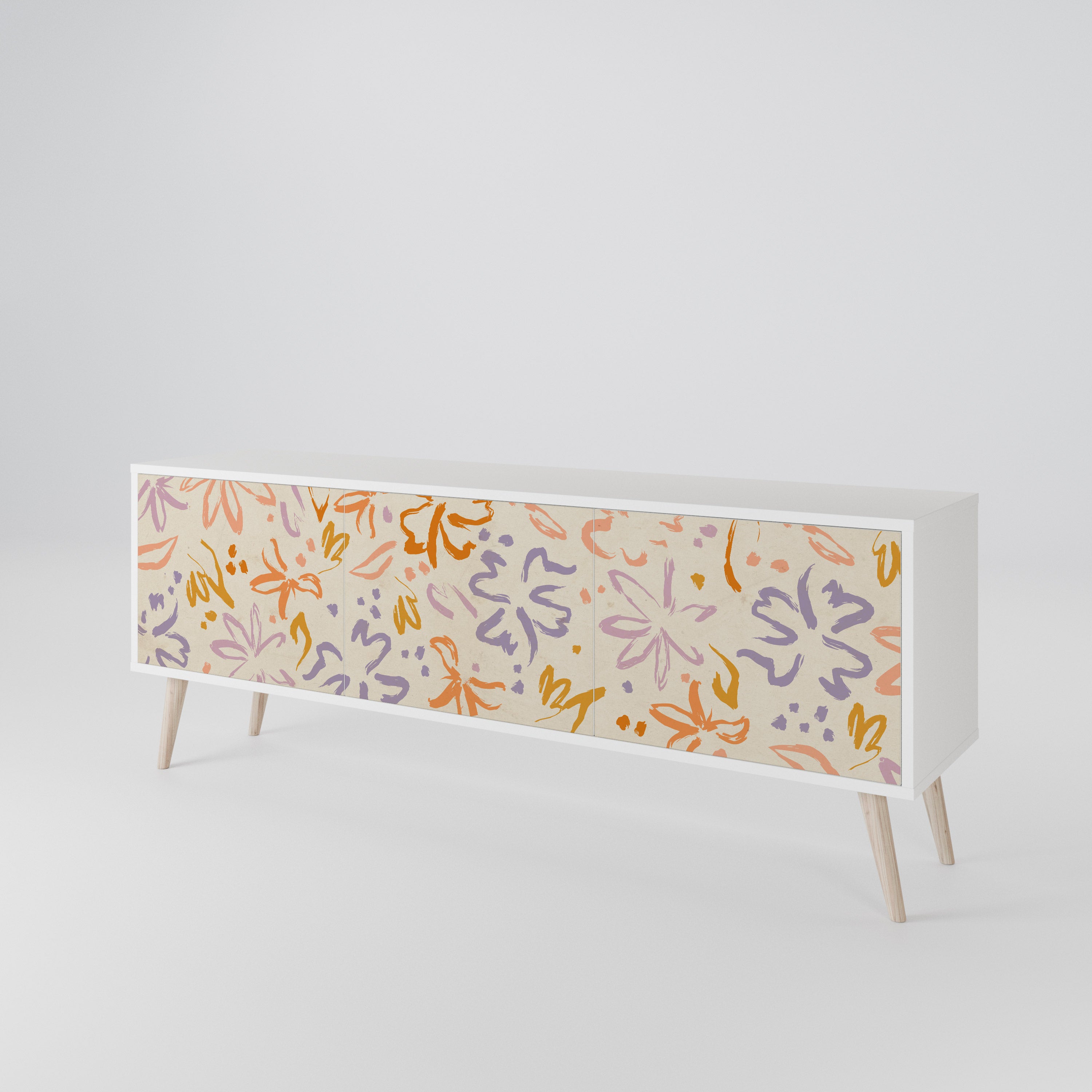 SPRING WHIMSY Mueble de TV de 3 Puertas