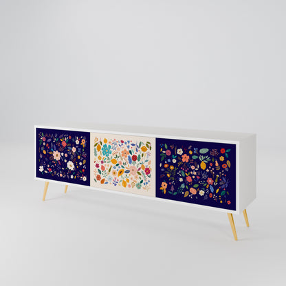 FLORAL COMBINATION Mueble de TV de 3 Puertas
