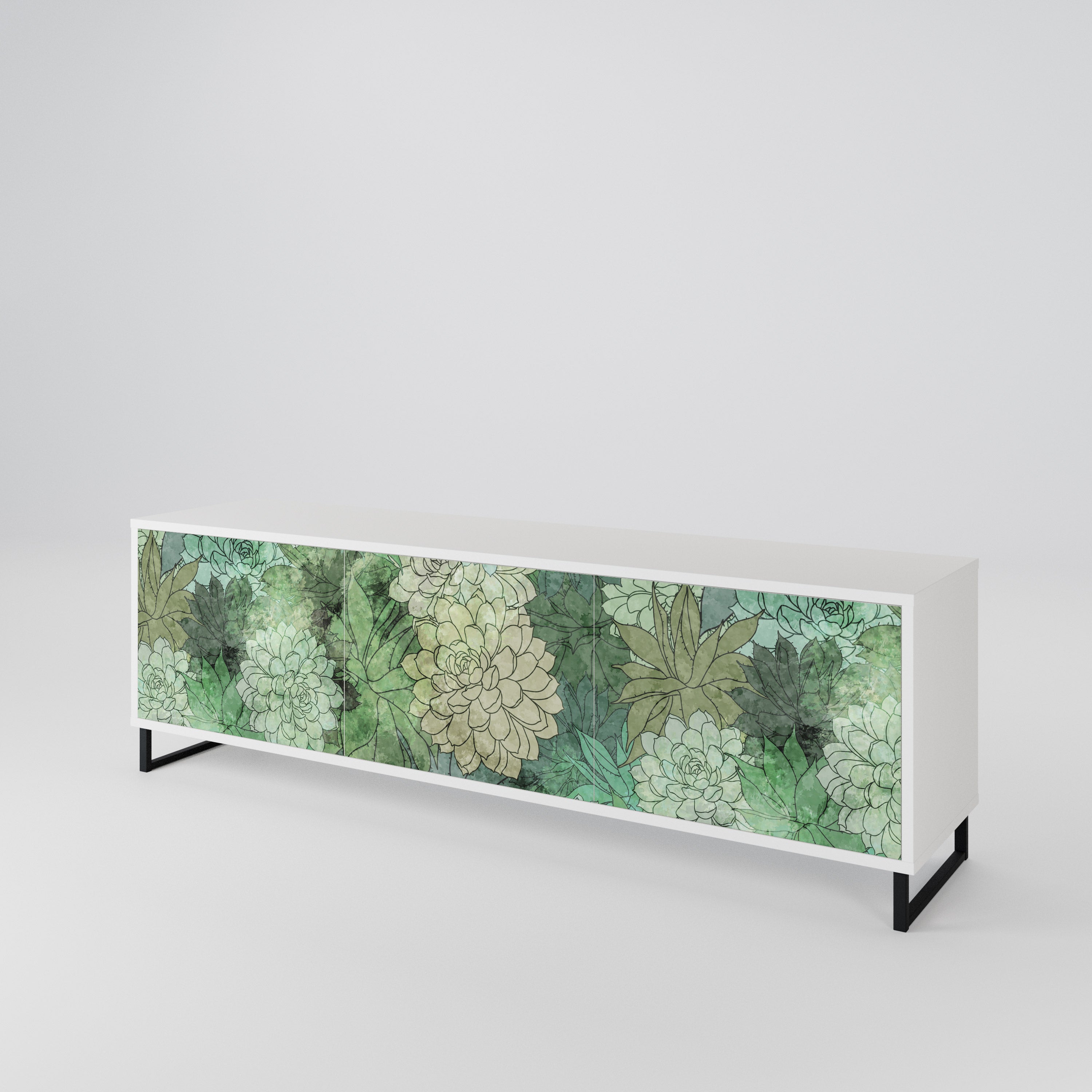 SUCCULENT CLUSTER Mueble de TV de 3 Puertas