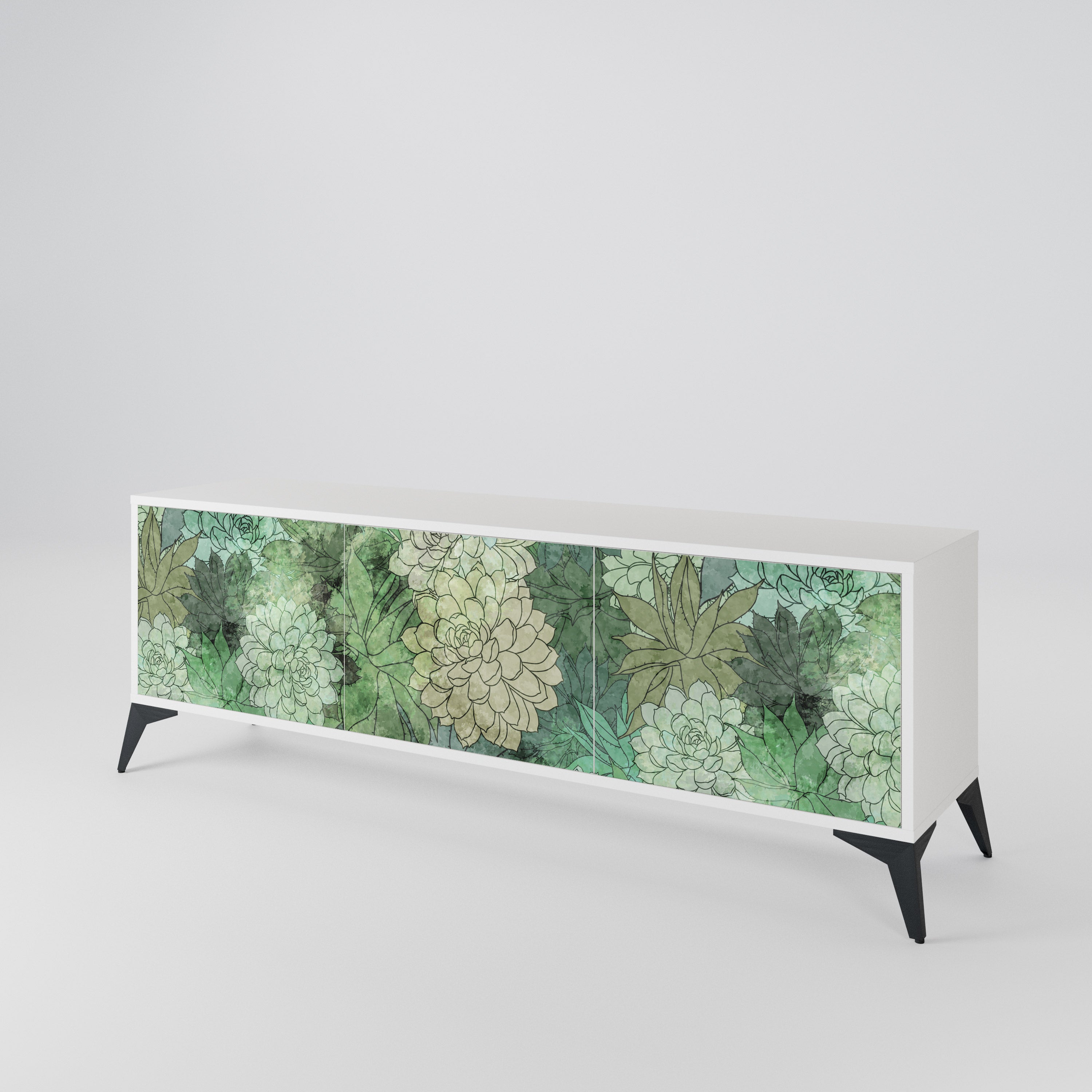 SUCCULENT CLUSTER Mueble de TV de 3 Puertas