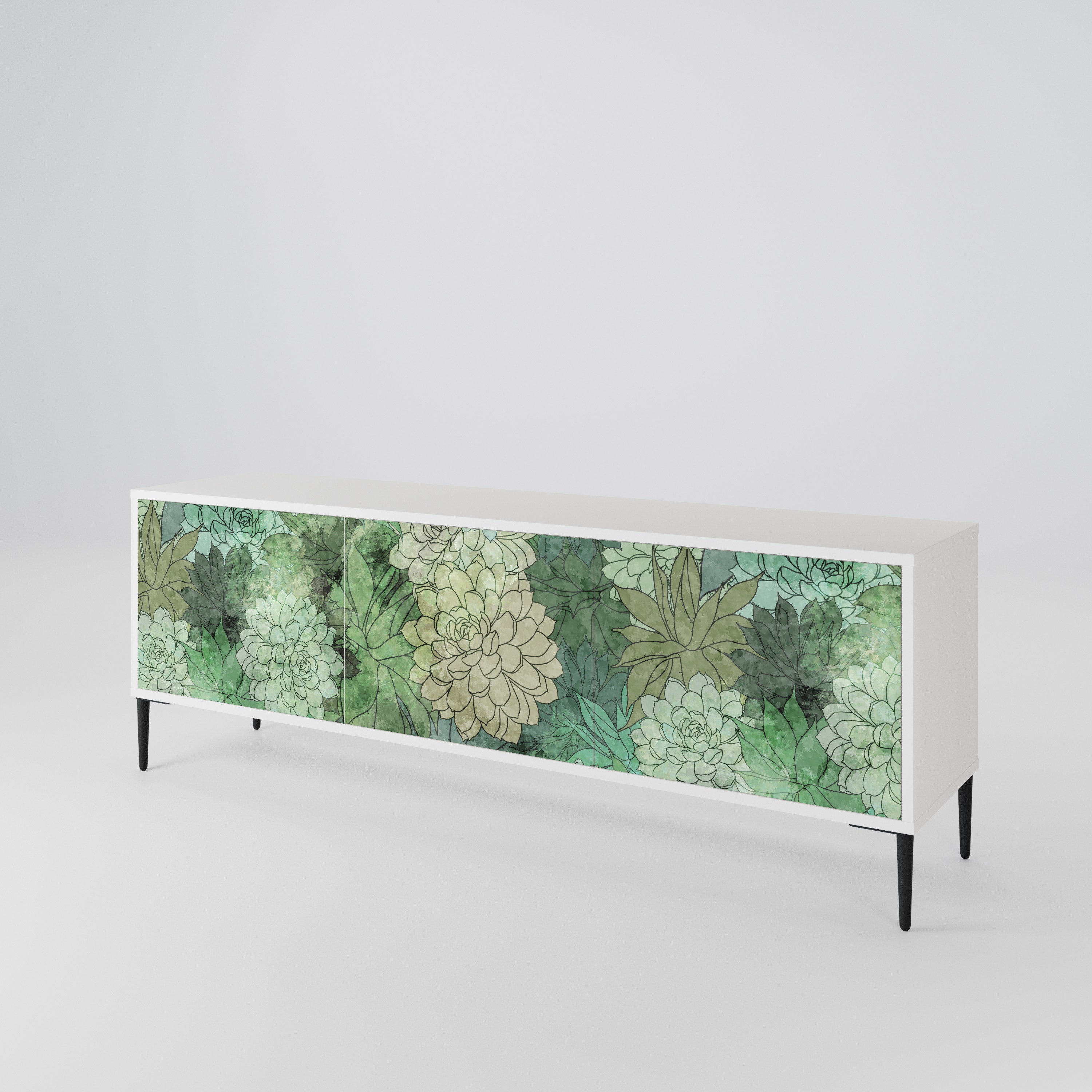 SUCCULENT CLUSTER Mueble de TV de 3 Puertas