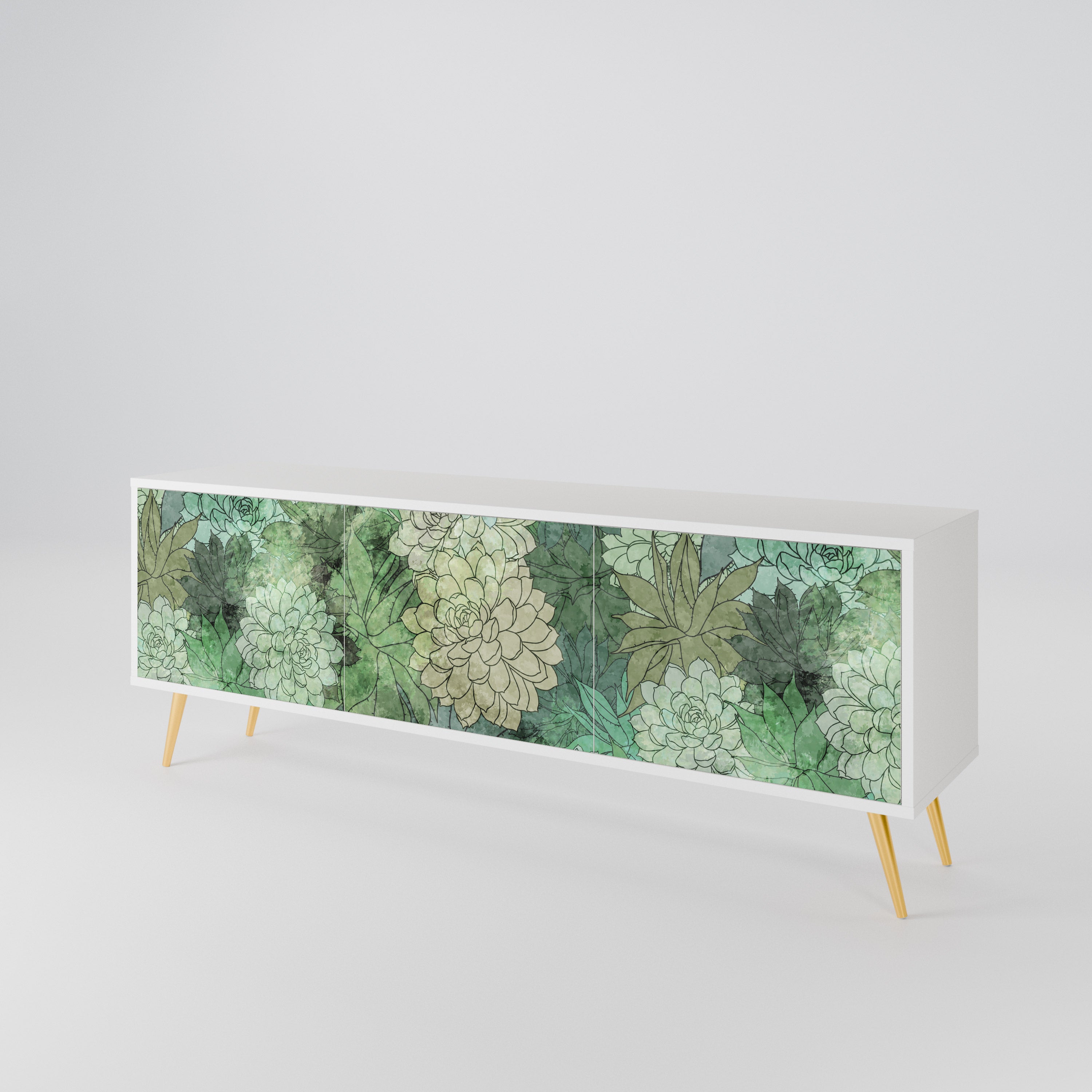 SUCCULENT CLUSTER Mueble de TV de 3 Puertas
