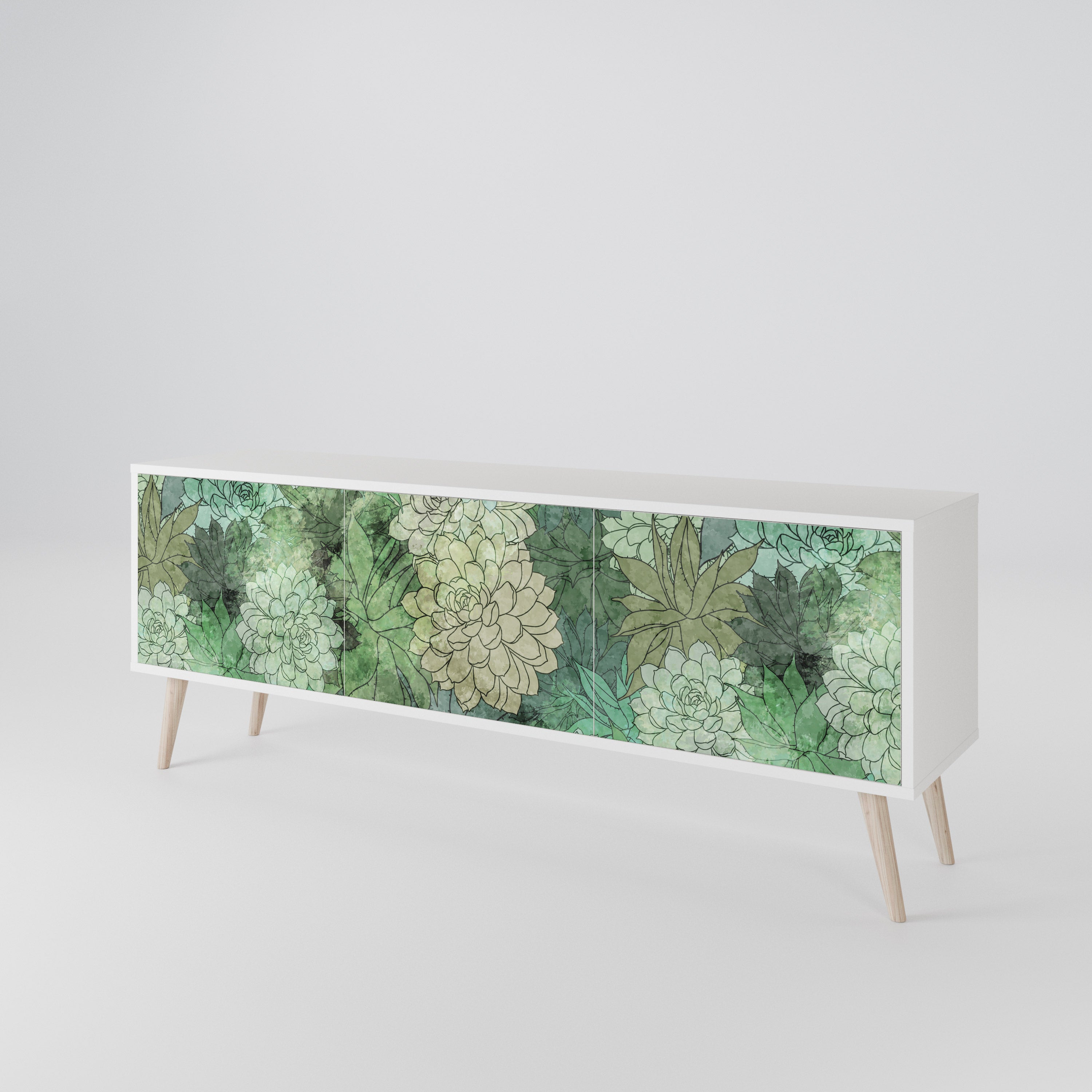 SUCCULENT CLUSTER Mueble de TV de 3 Puertas