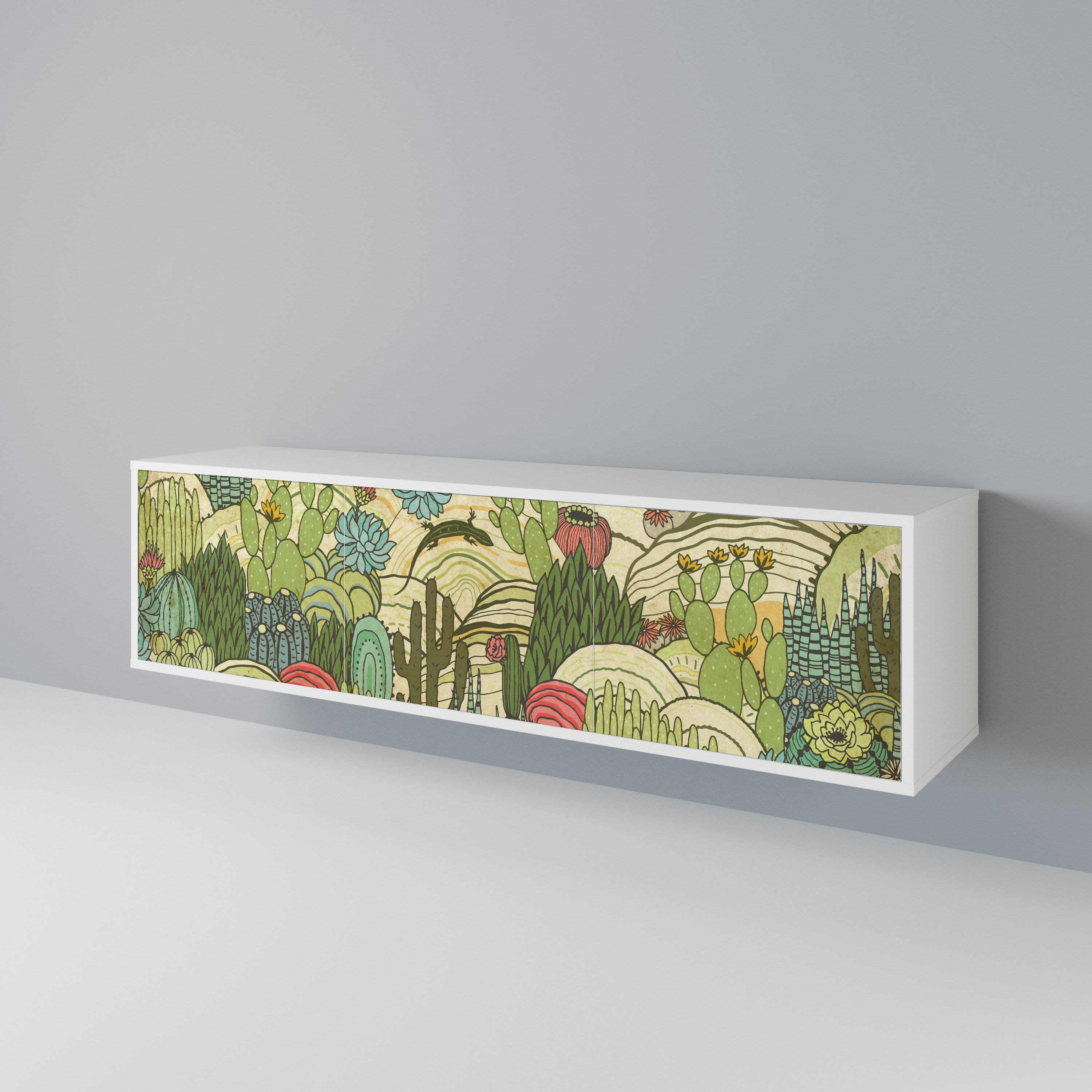 SUCCULENTS KALEIDOSCOPE Mueble de TV de 3 Puertas