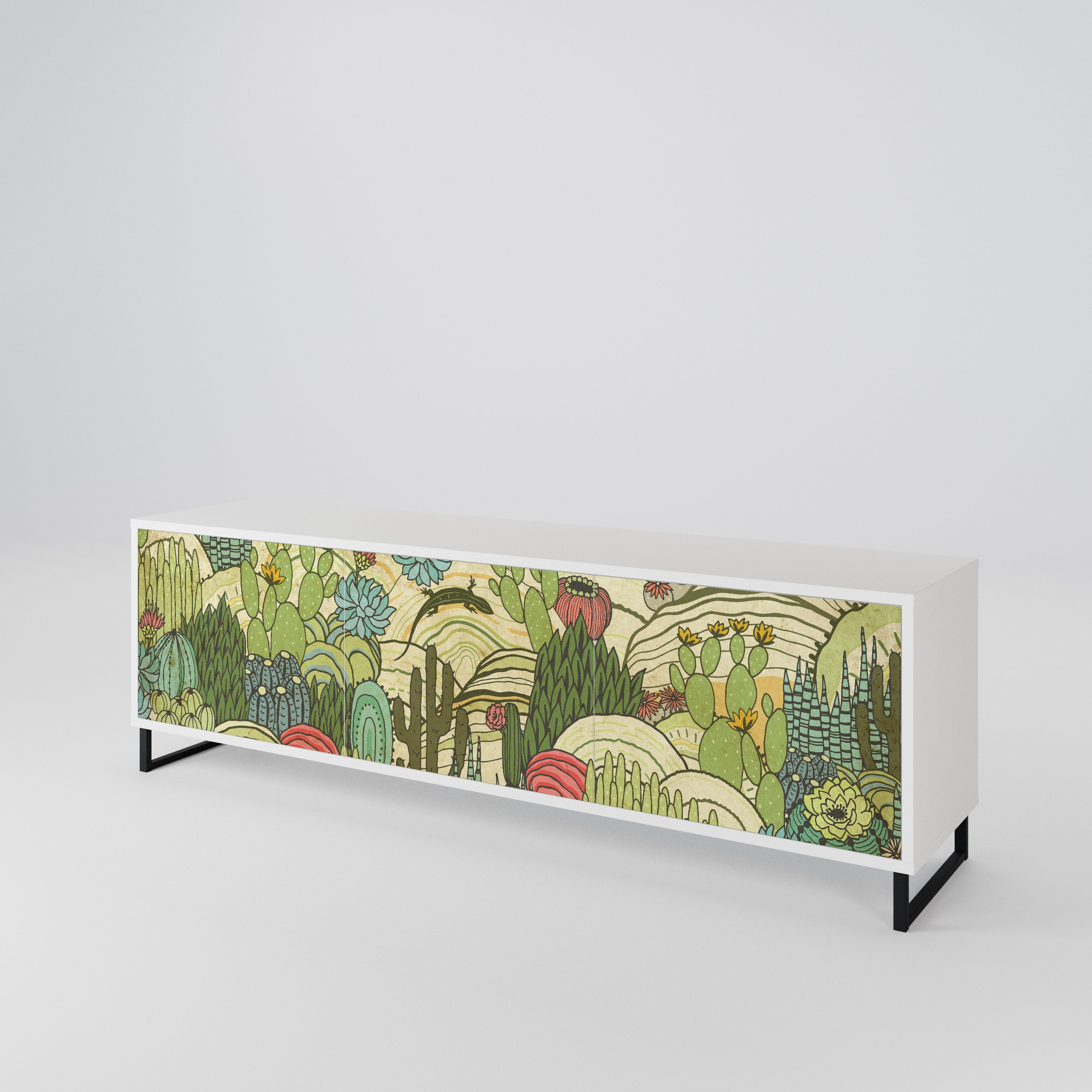 SUCCULENTS KALEIDOSCOPE Mueble de TV de 3 Puertas