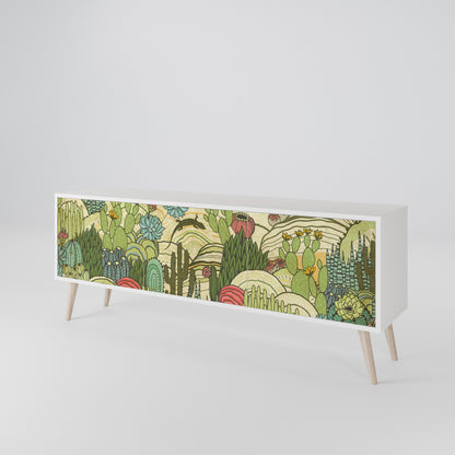 SUCCULENTS KALEIDOSCOPE Mueble de TV de 3 Puertas
