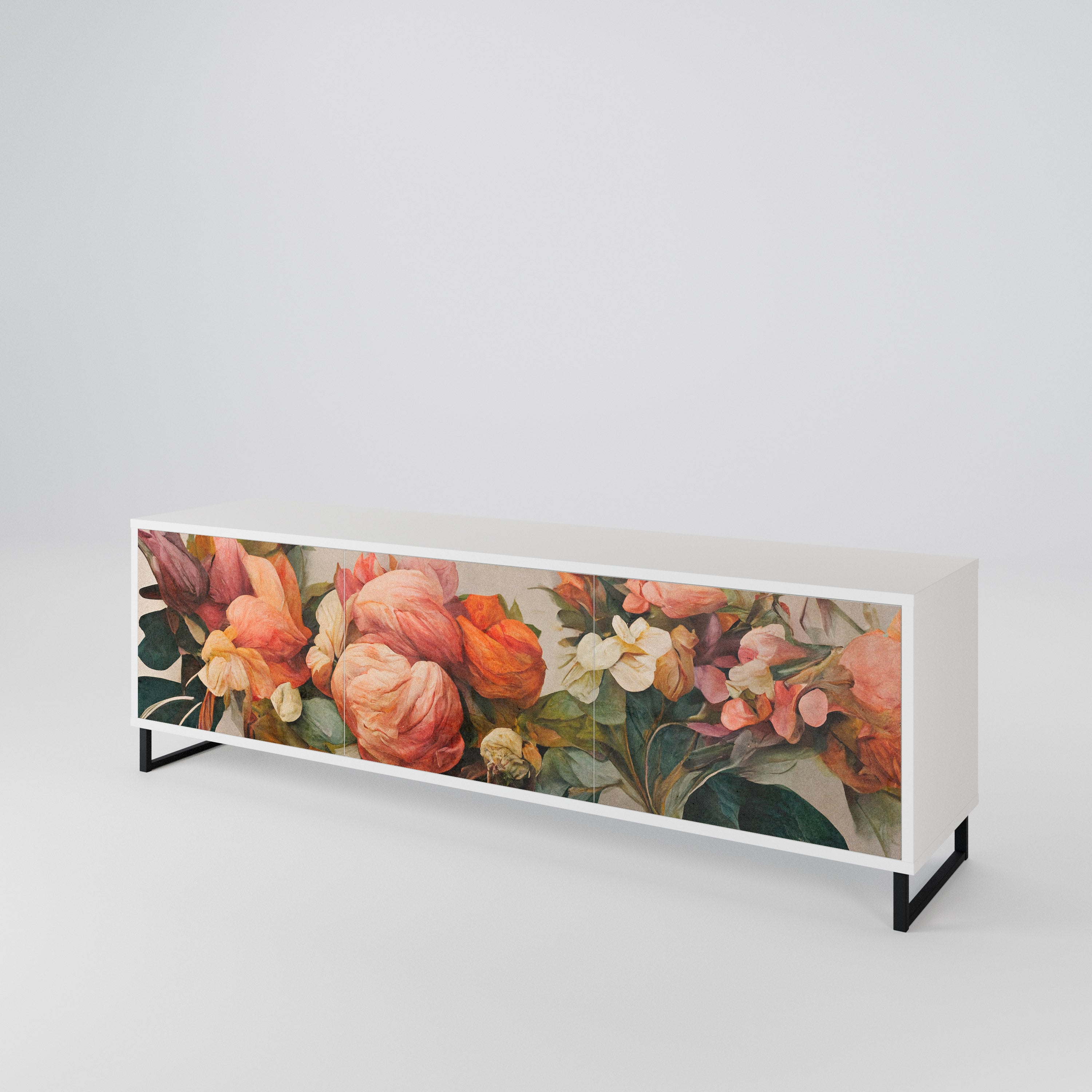 STYLISH BEAUTY 3-Door TV Cabinet