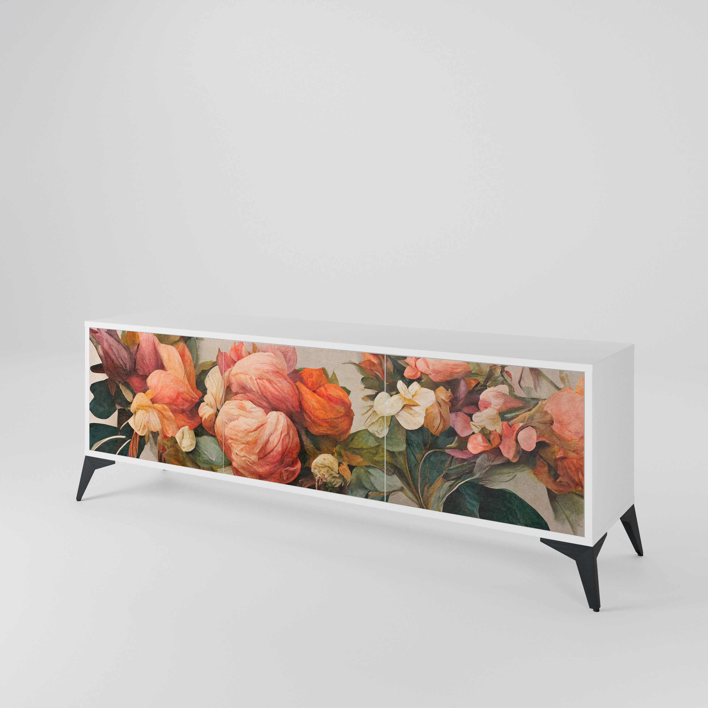 STYLISH BEAUTY 3-Door TV Cabinet