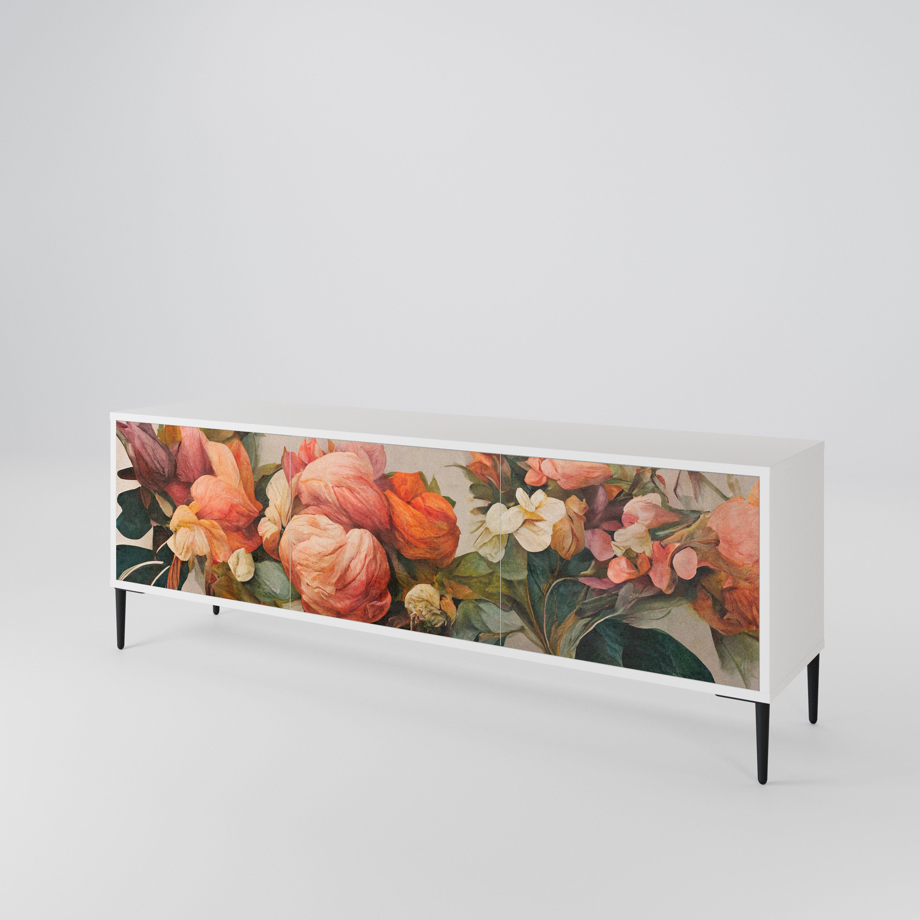 STYLISH BEAUTY 3-Door TV Cabinet