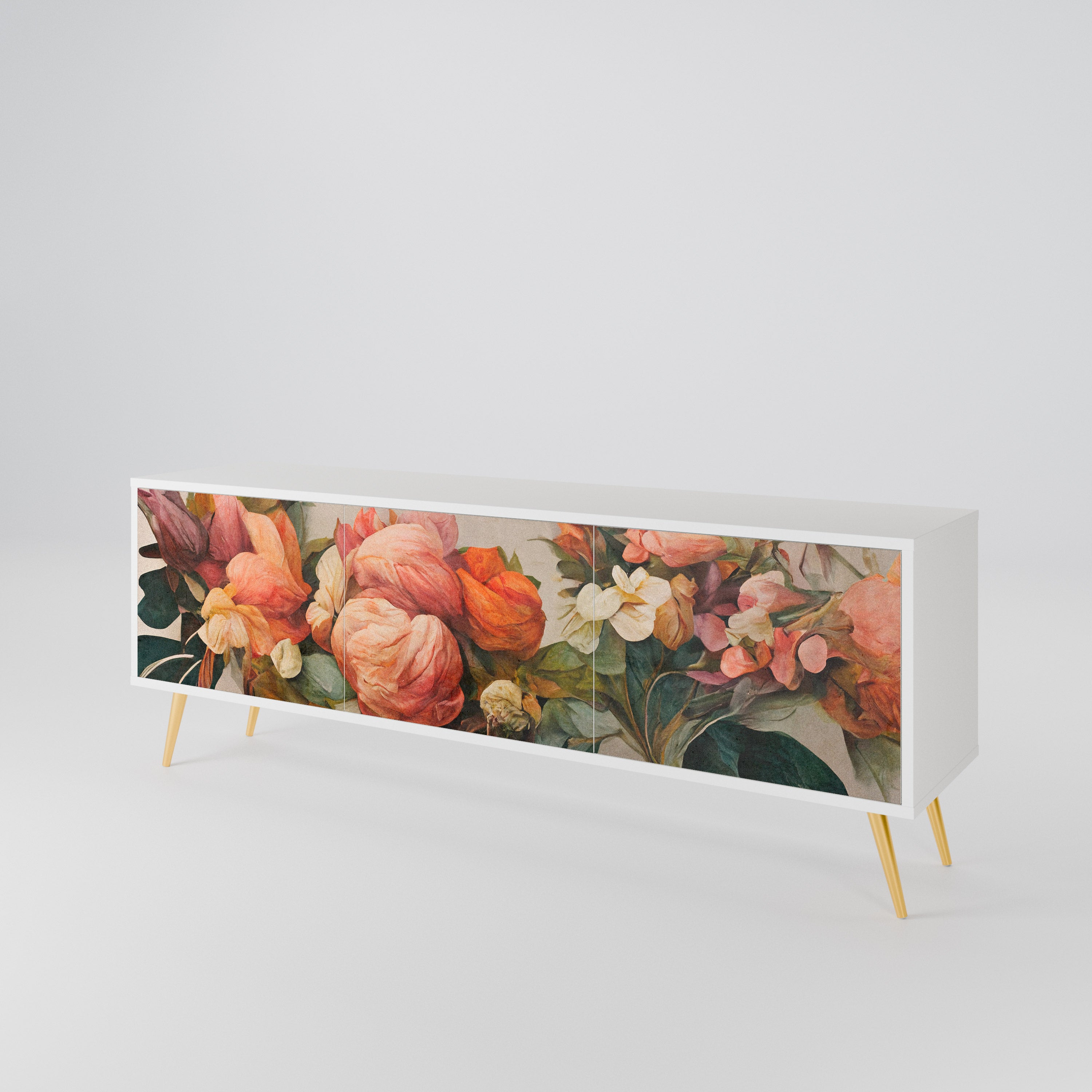STYLISH BEAUTY 3-Door TV Cabinet