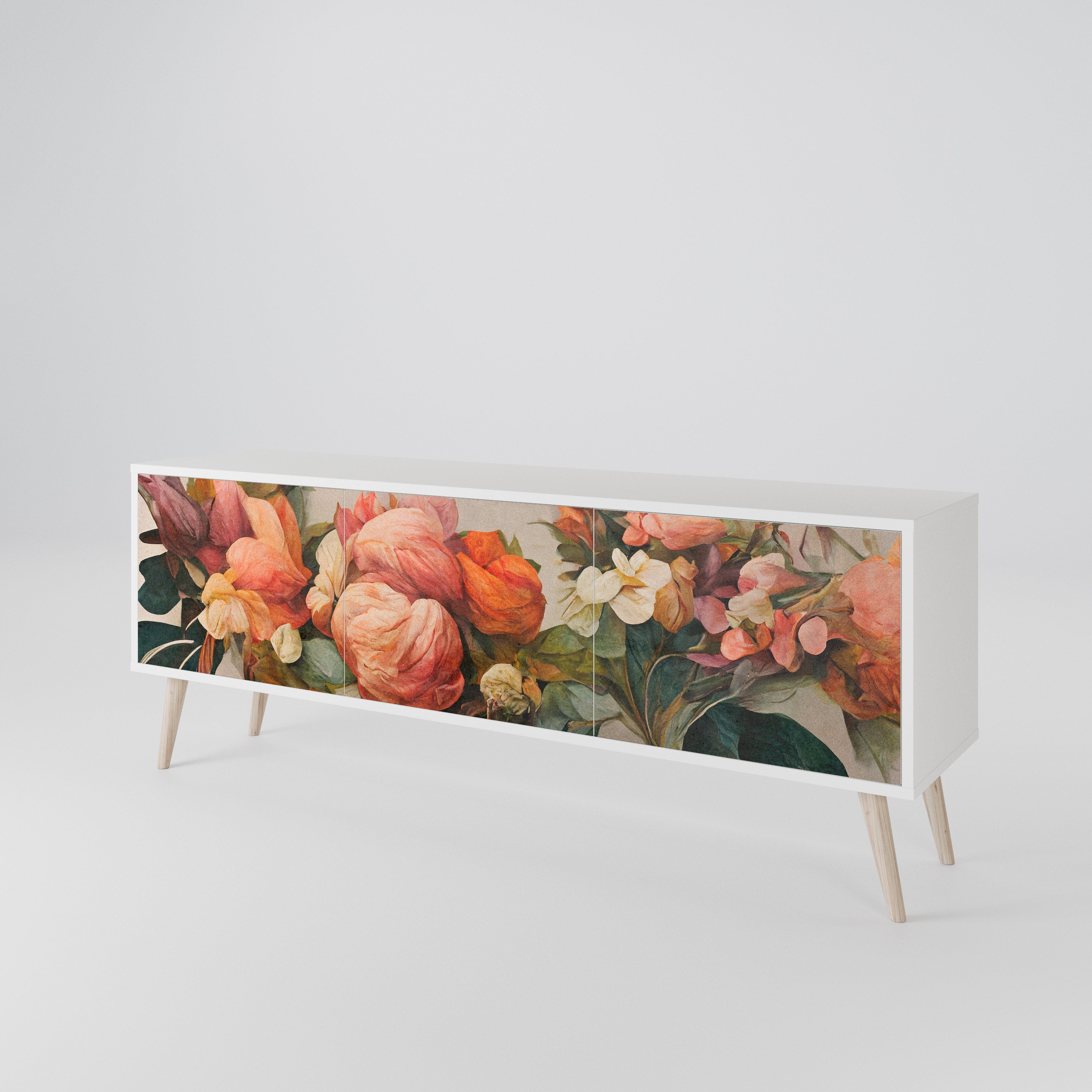 STYLISH BEAUTY 3-Door TV Cabinet