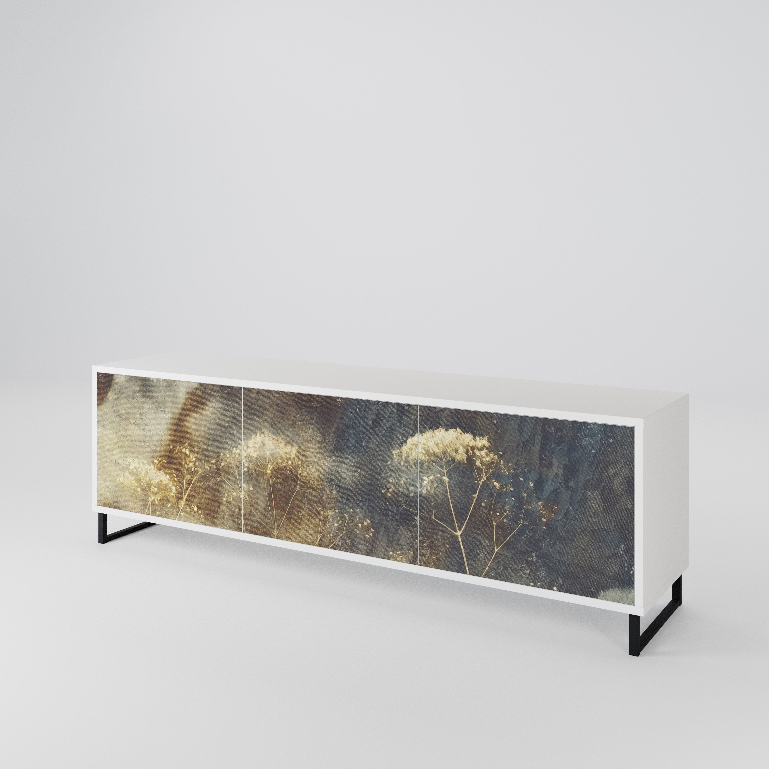 GENTLE POWER Mueble de TV de 3 Puertas