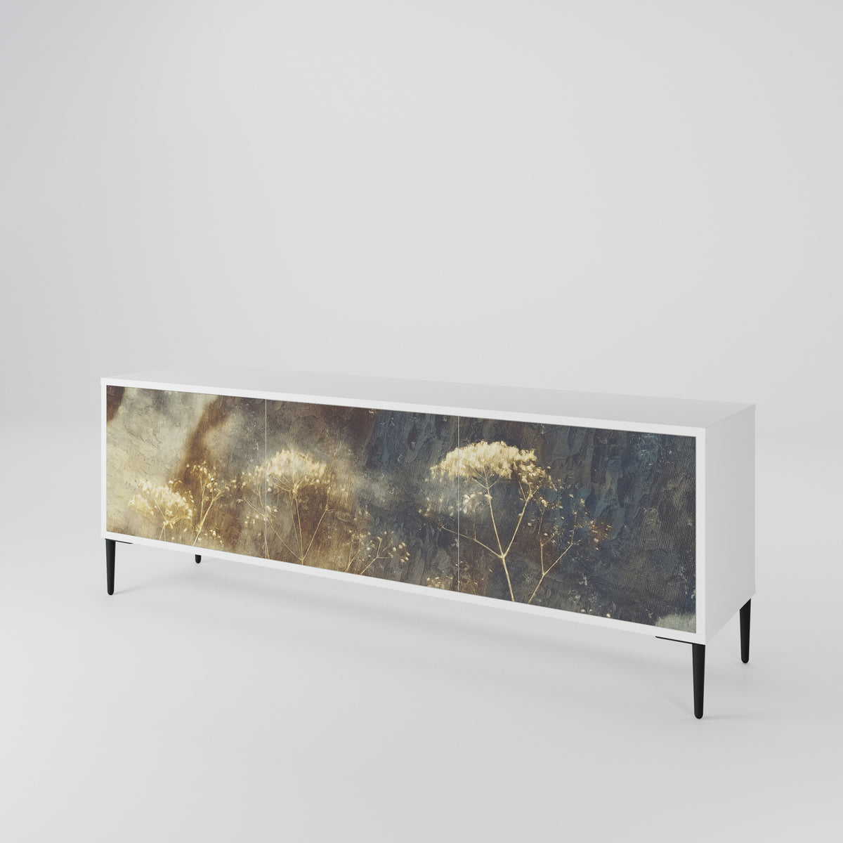 GENTLE POWER Mueble de TV de 3 Puertas