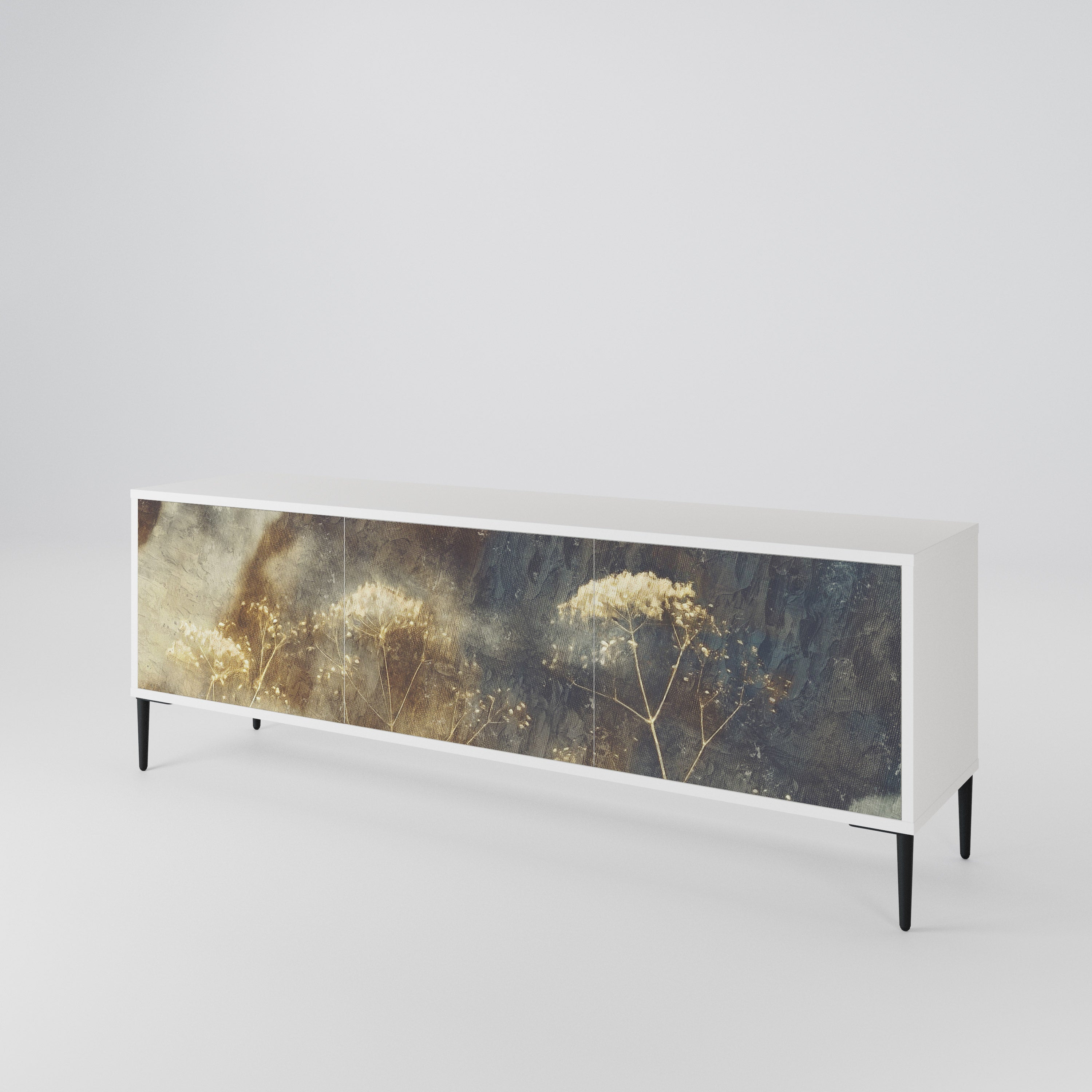 GENTLE POWER Mueble de TV de 3 Puertas